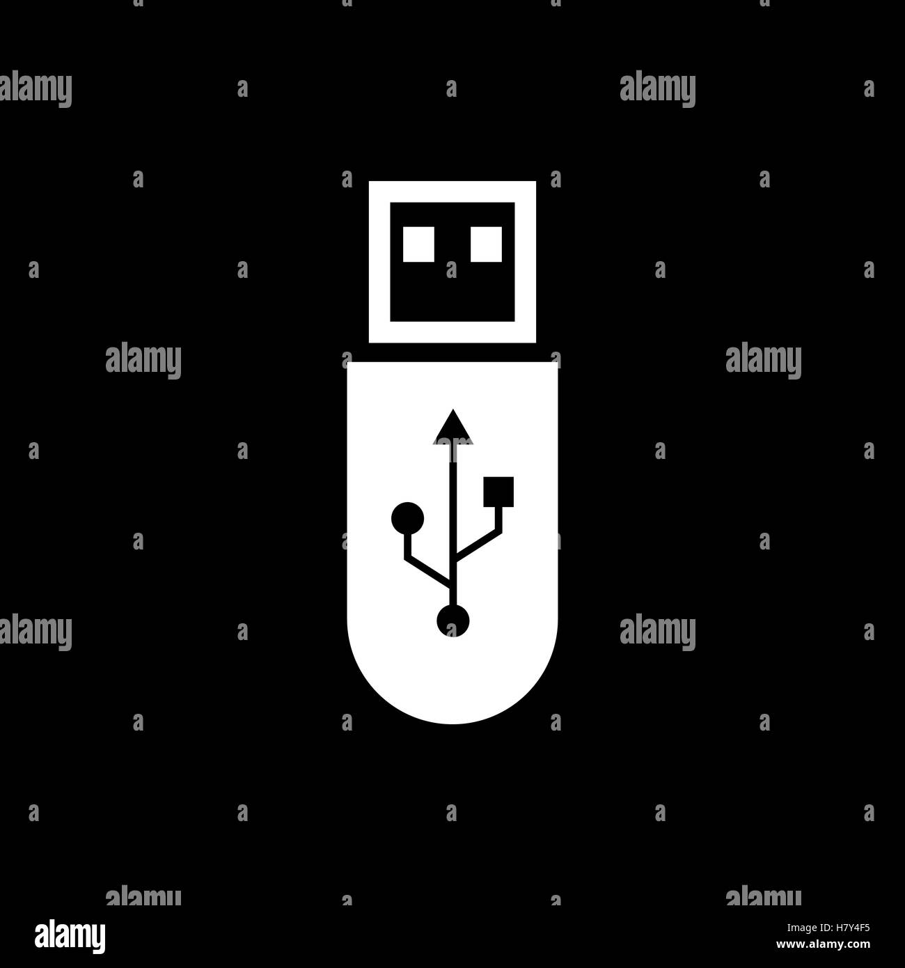 Das USB-Symbol. Transfer und Verbindung, Daten, USB-Symbol. UI. Web ...