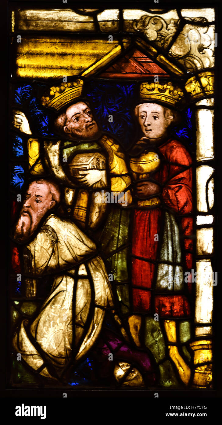Heilige drei Könige von Anbetung 1400 deutschen Köln Stockfoto