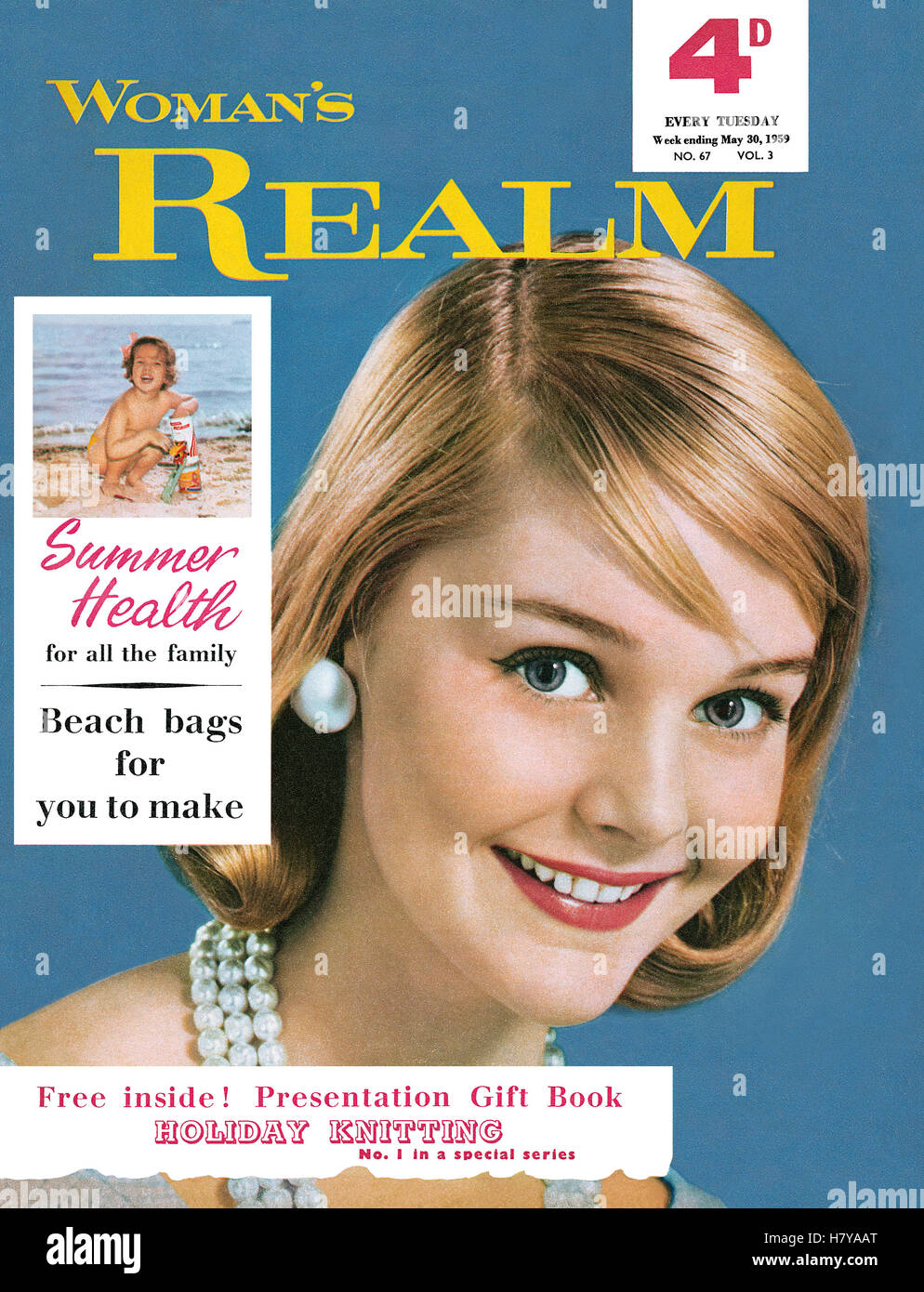 30. Mai 1959 Cover der Frauenzeitschrift reich Stockfoto