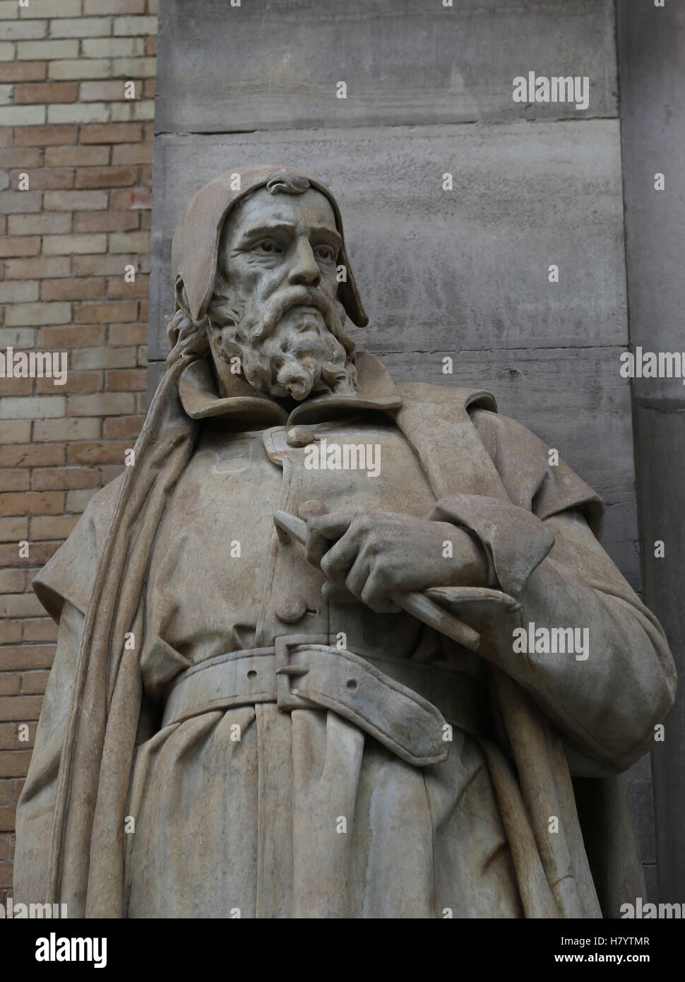 Alonso Berruguete (1490-1561). Spanisch, Bildhauer, Maler und Architekt. Renaissance. Statue von Jose Alcoverro, 19. Jahrhundert. Na Stockfoto