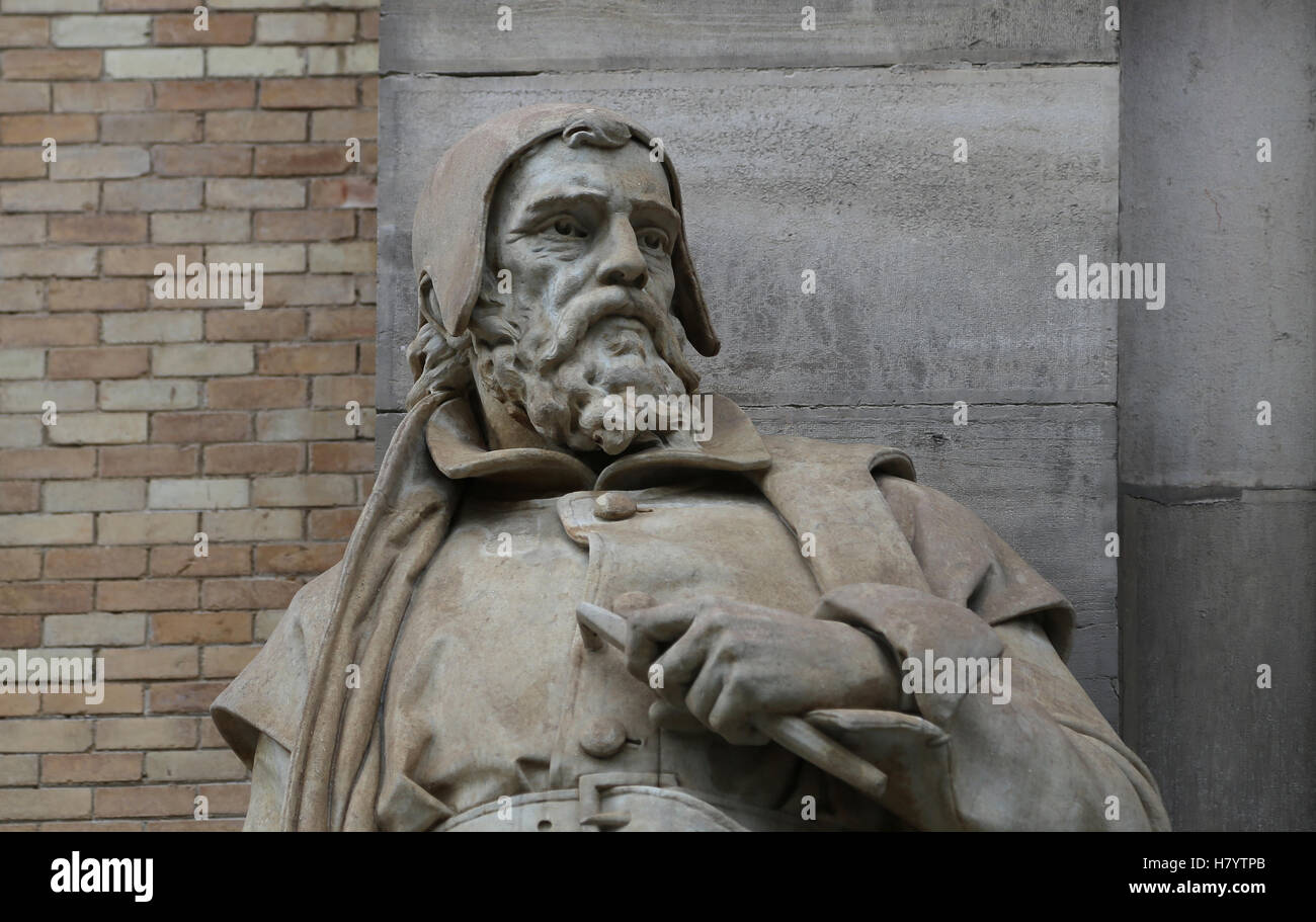Alonso Berruguete (1490-1561). Spanisch, Bildhauer, Maler und Architekt. Renaissance. Statue von Jose Alcoverro, 19. Jahrhundert. Na Stockfoto