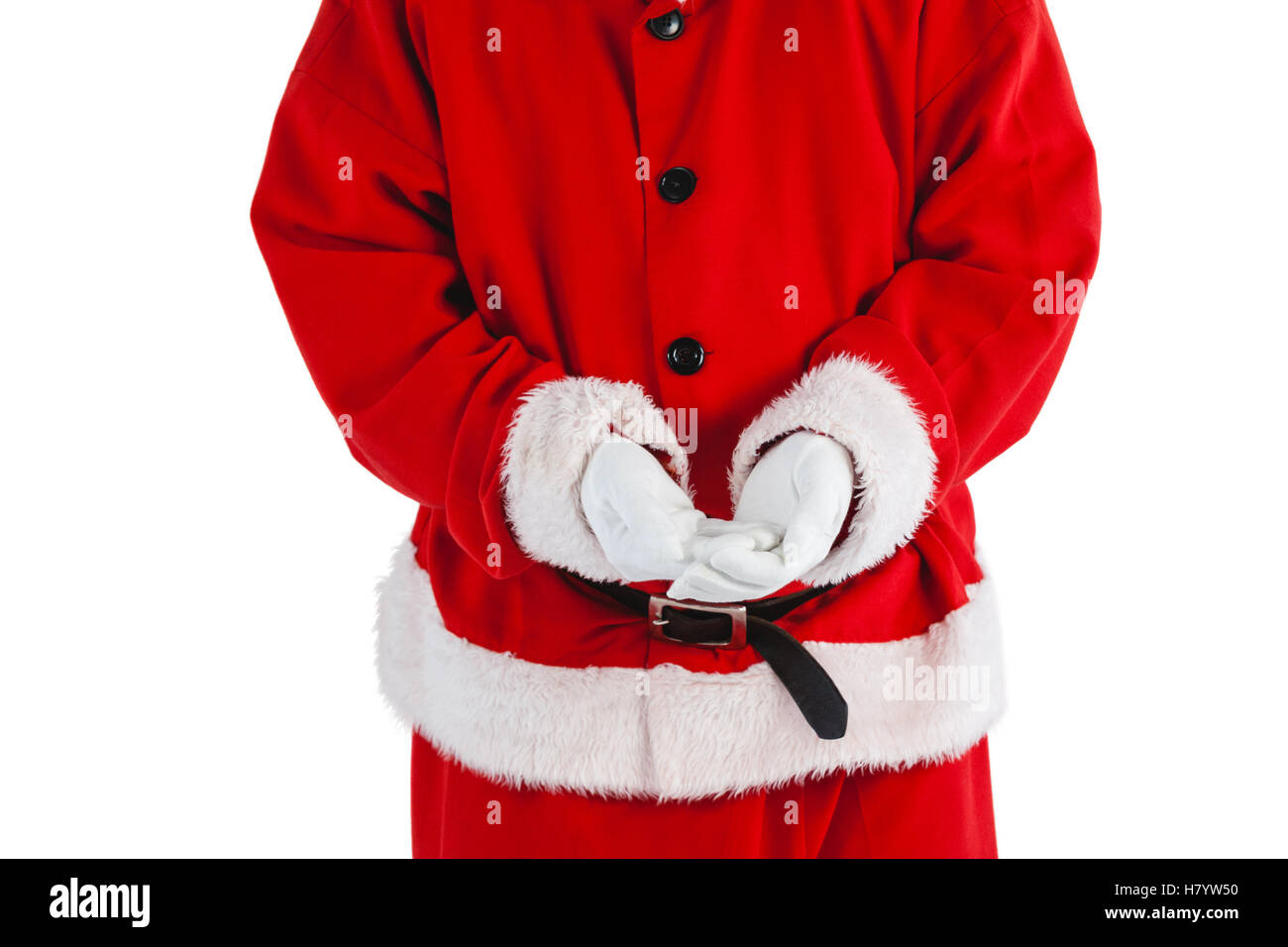 Santa Claus mit Haende Stockfoto