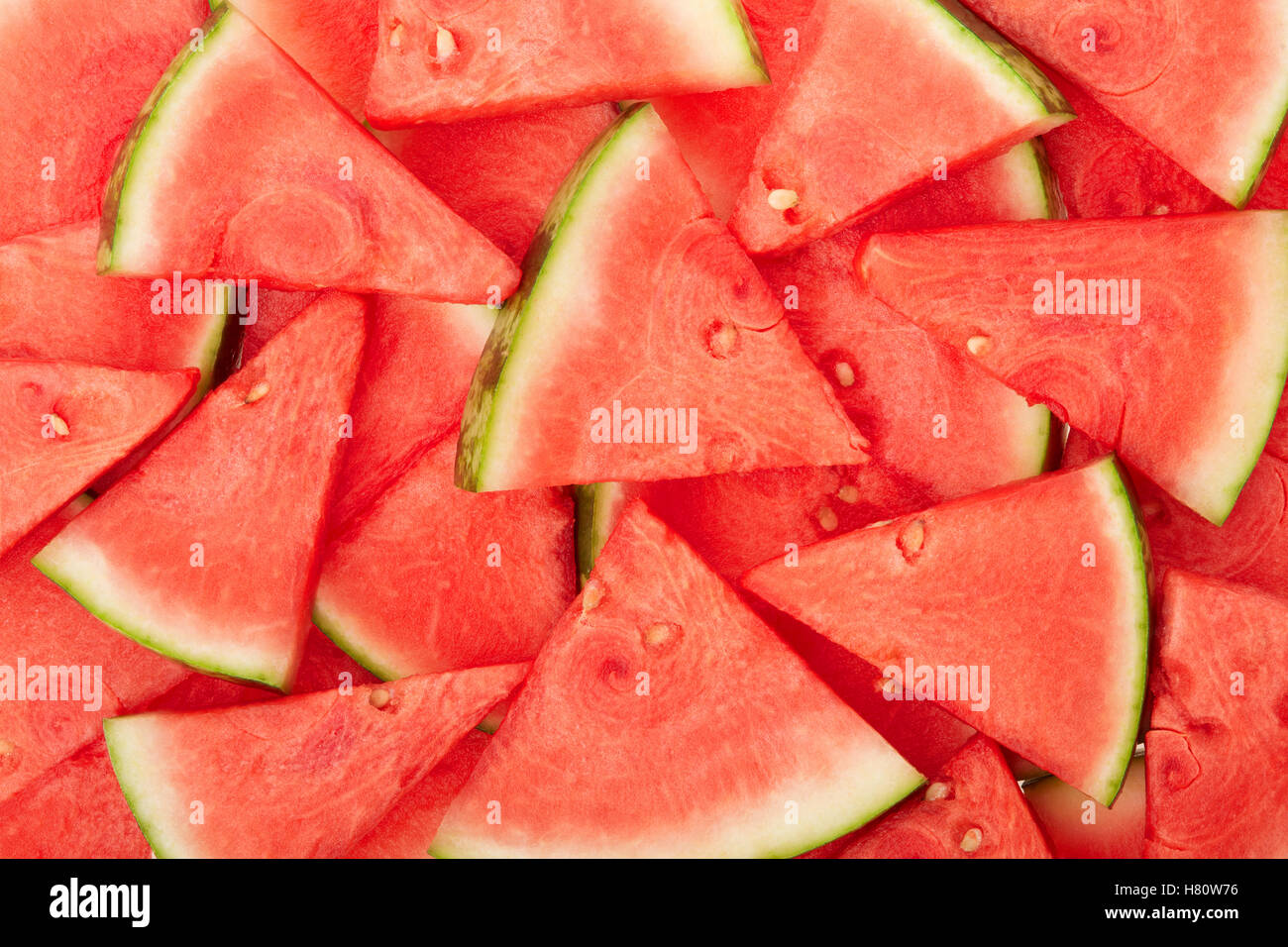 Wassermelone frisch geschnittene Textur Hintergrund Stockfoto