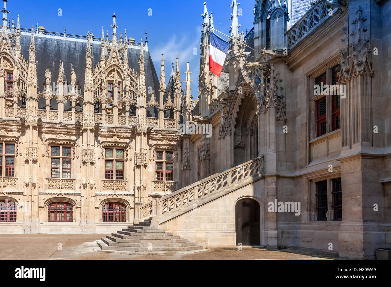 Palais de Justice, Rouen, Frankreich, Normandie, Stockfoto