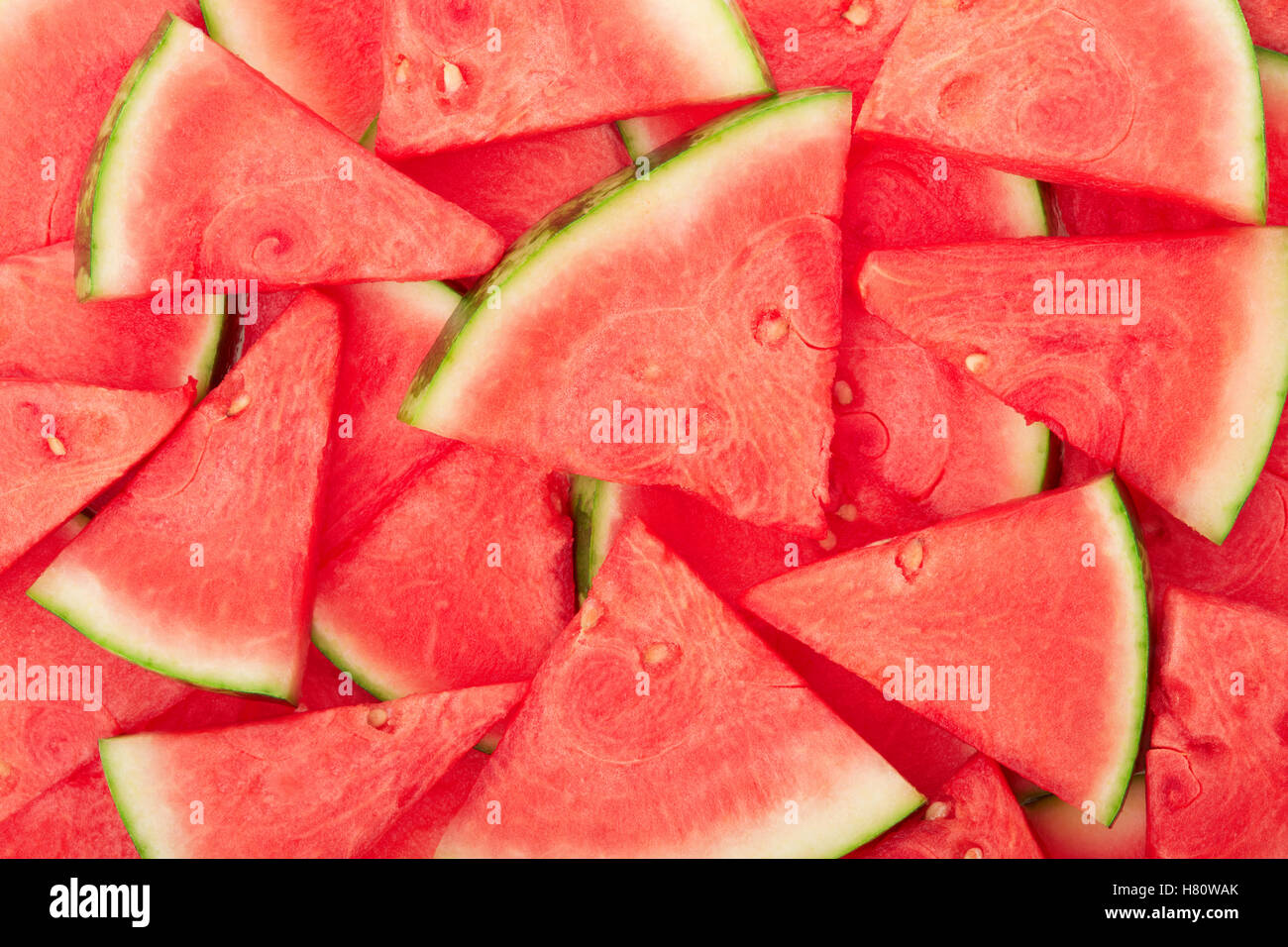 Wassermelone Scheiben Textur Hintergrund Stockfoto