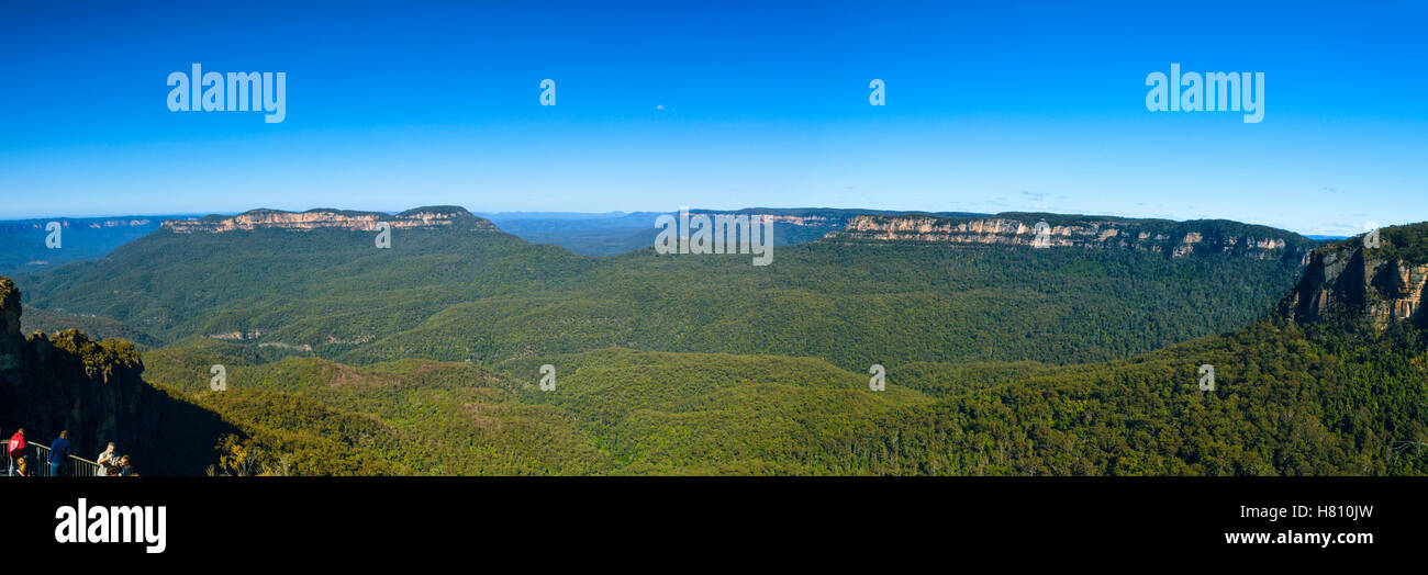 Australien, New South Wales, Blue Mountains. Wenn die Sonne untergeht Stockfoto