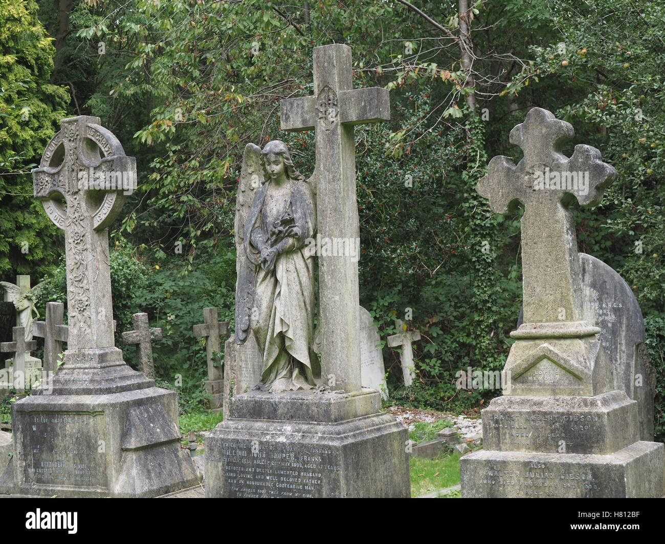 Highgate Cemetery in London Stockfoto