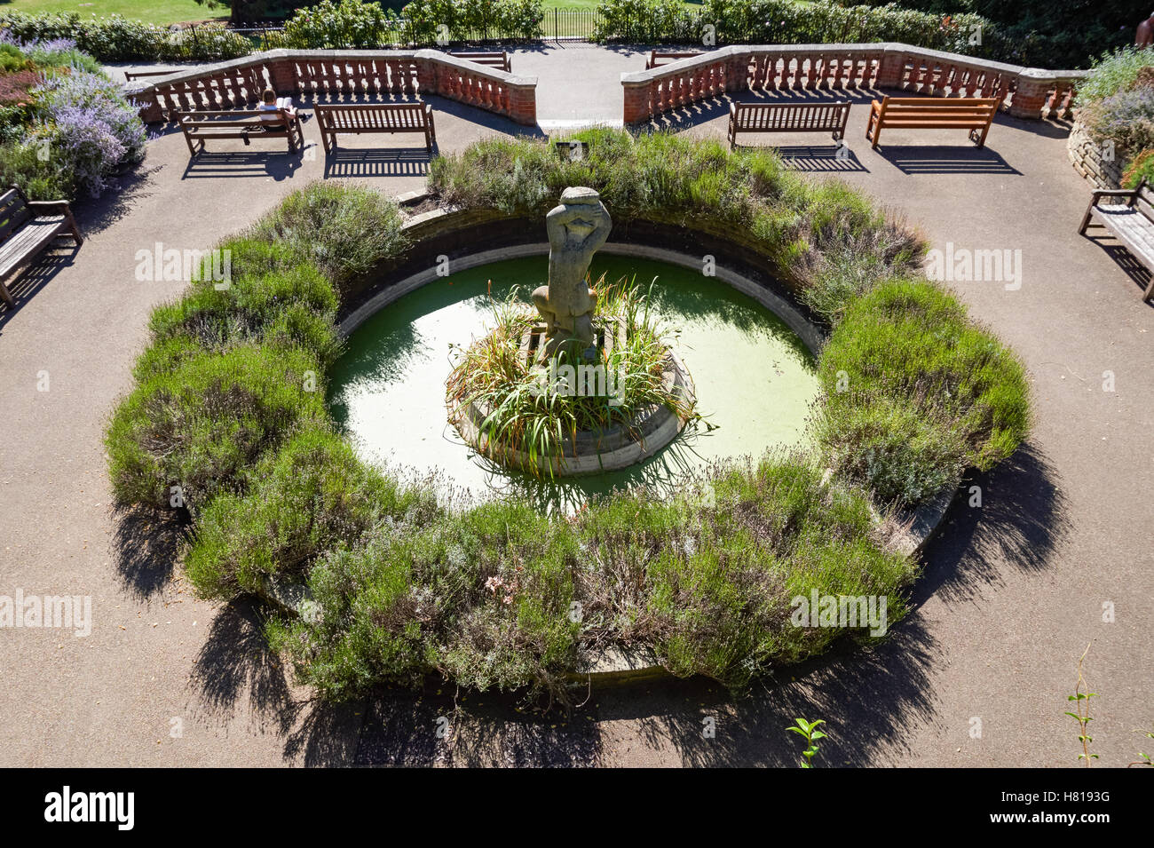 Terrassengärten auf Richmond Hill, London England Vereinigtes Königreich UK Stockfoto