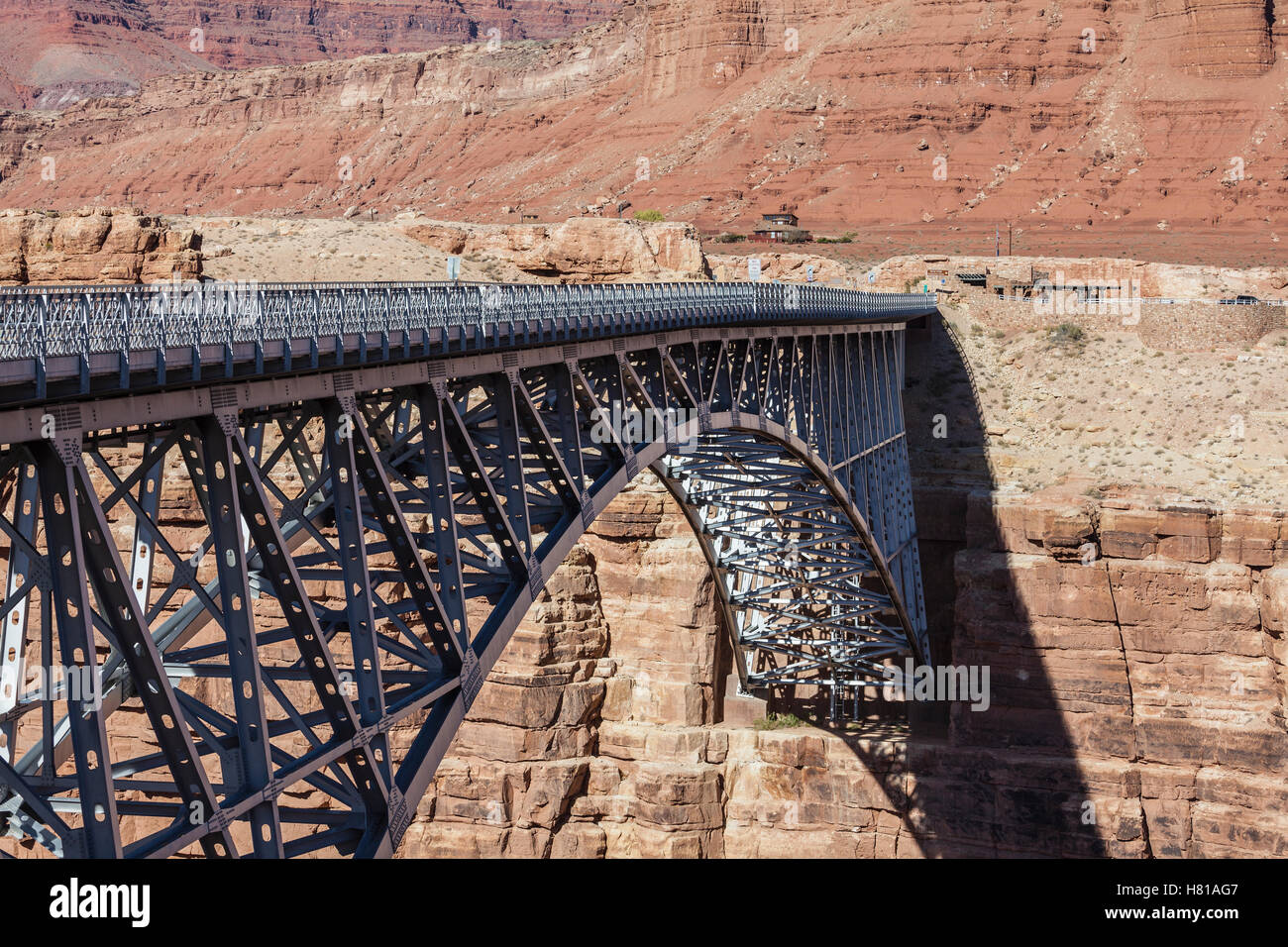 Marble Canyon Brücke über den Colorado River in der Nähe von Glen Canyon National Recreation Area in Arizona. Stockfoto