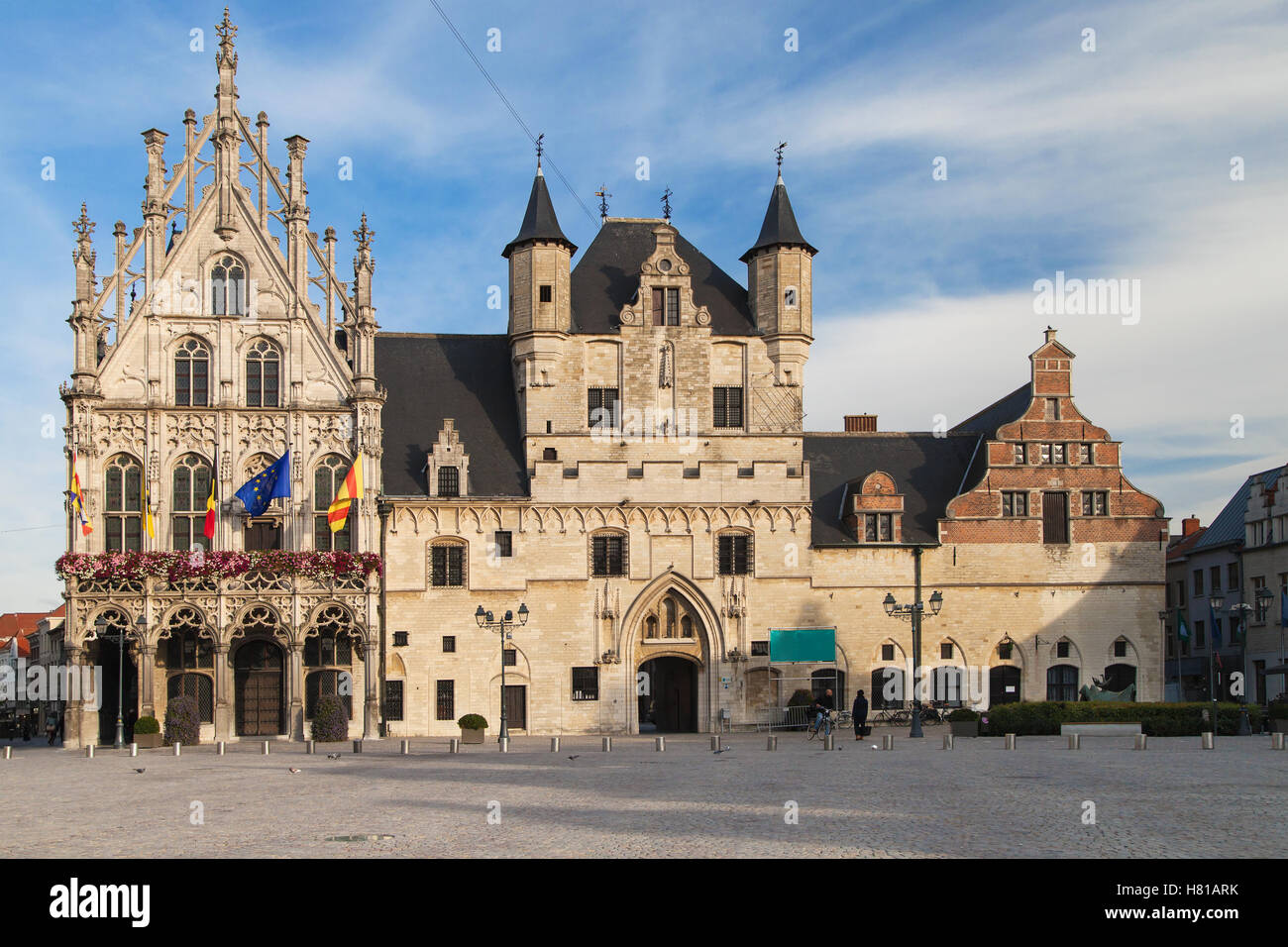 Rathaus von Mechelen, Belgien. Stockfoto