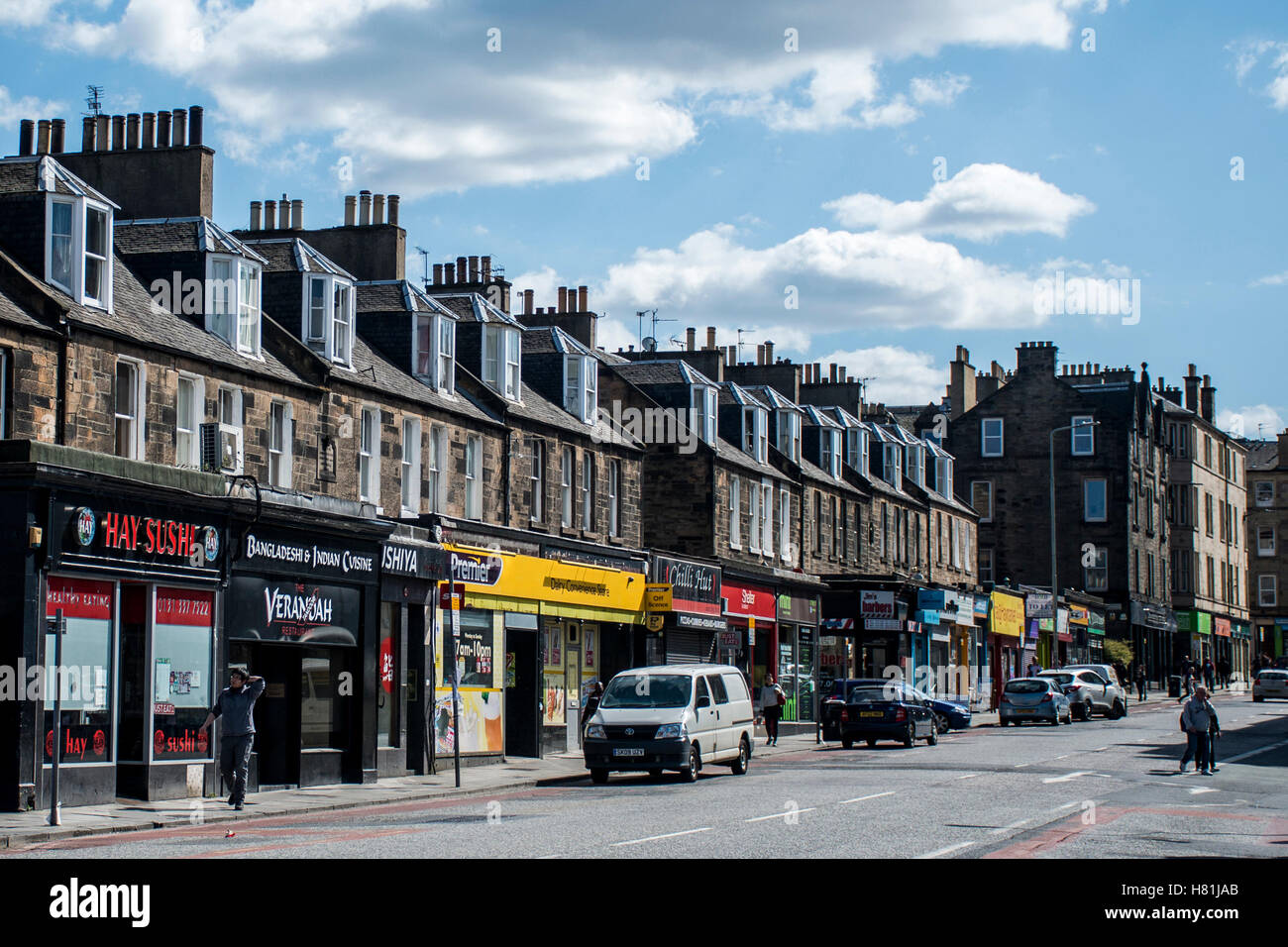 Schottland - Grossbritannien - Edinburgh 14.05.2016 - Alltag in den Straßen laden Stockfoto