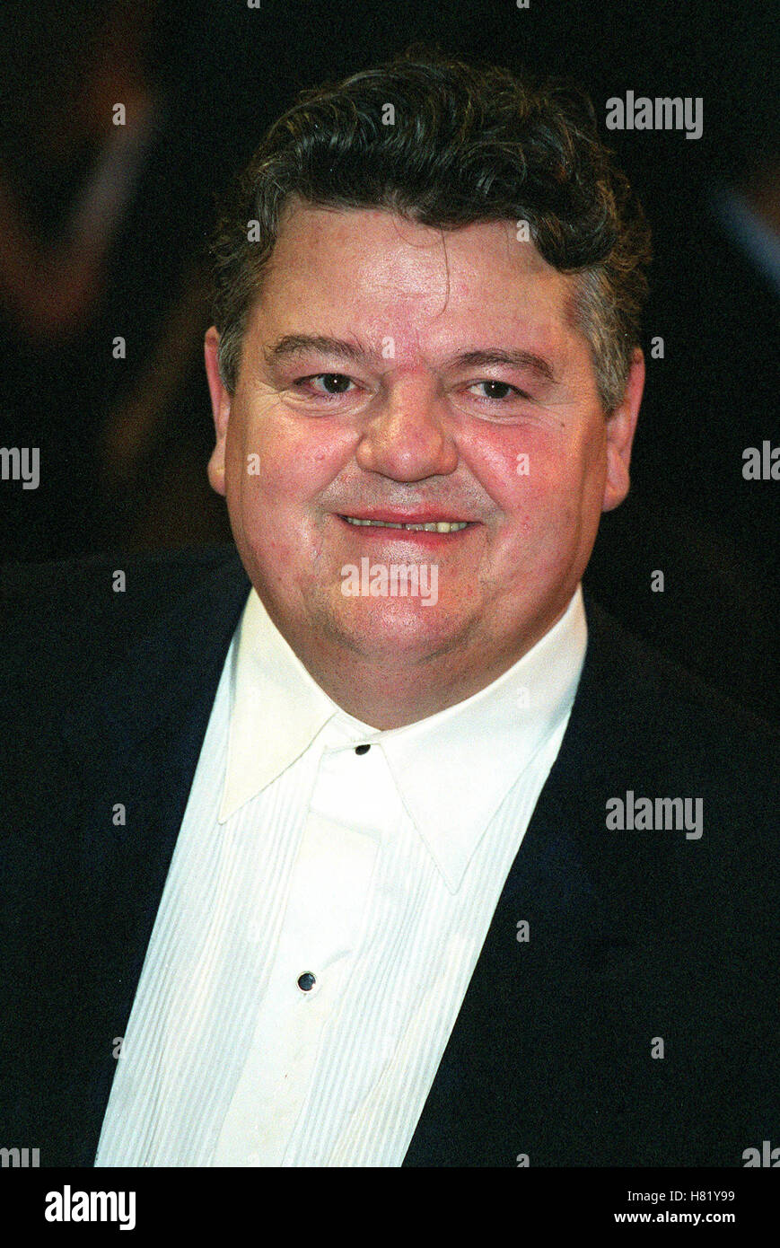 ROBBIE COLTRANE BAFTA FILM AWARDS BAFTA FILM AWARDS LONDON ENGLAND 24. Februar 2002 Stockfoto