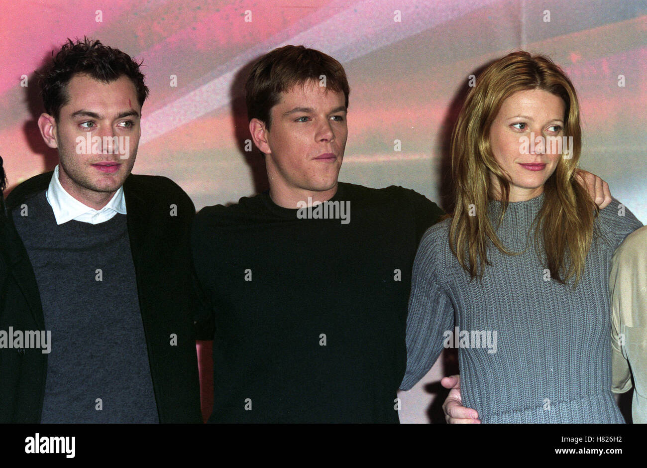 J Gesetz M DAMON & G PALTROW BERLIN Deutschland 20. Februar 2000 Stockfoto