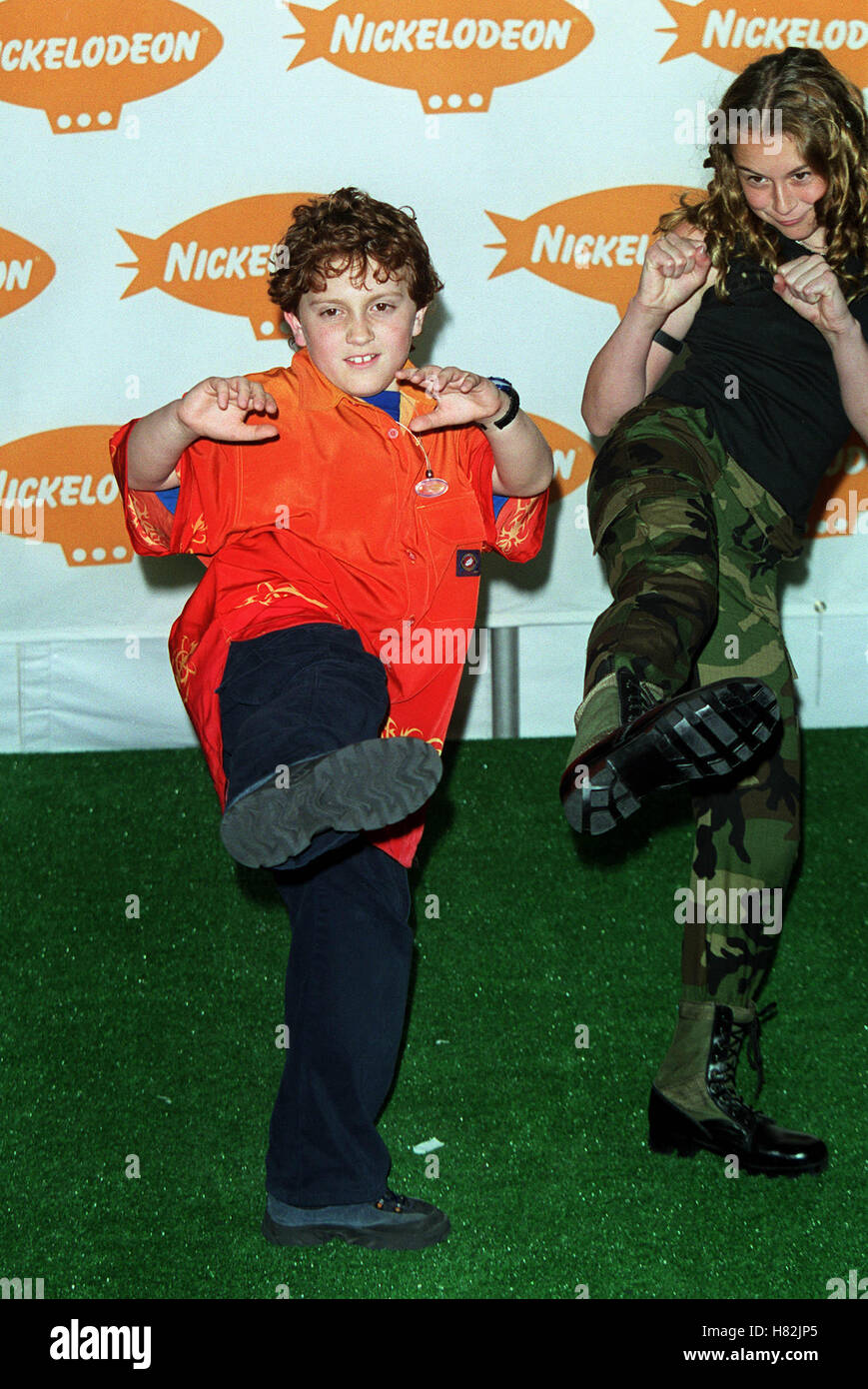 ALEXA VEGA & DARYL SABARA KIDS CHOICE AWARDS SANTA MONICA LOS ANGELES USA 21. April 2001 Stockfoto