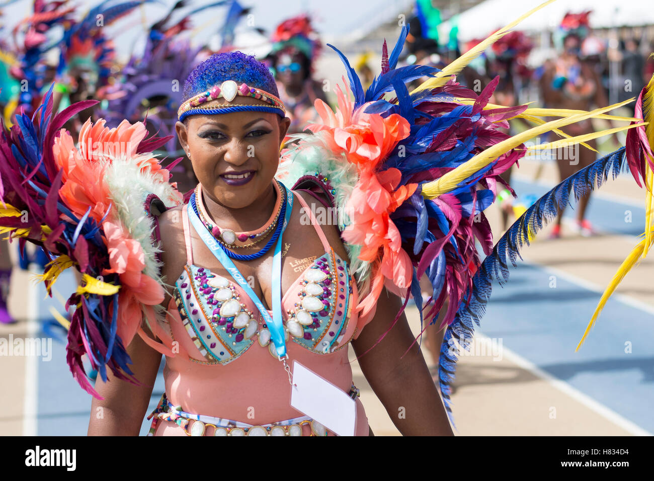 Barbados-Ernte über Festival (Grand Kadooment 2016 in Barbados) Stockfoto