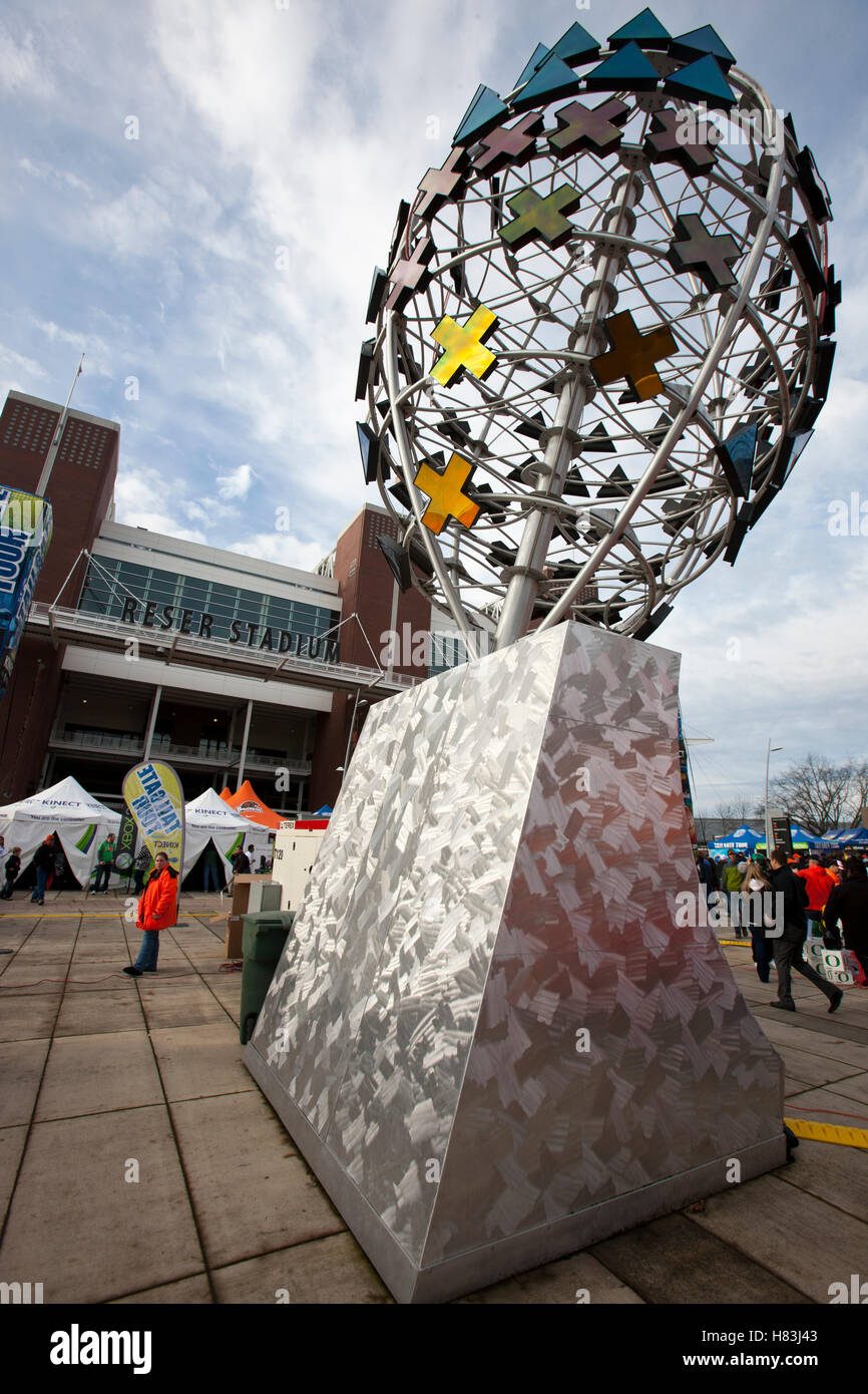 4. Dezember 2010; Corvallis, OR, USA;  Gesamtansicht von der Außenseite der Orchesterprobe Stadion vor dem Spiel zwischen der Oregon State Beavers und Oregon Ducks. Stockfoto