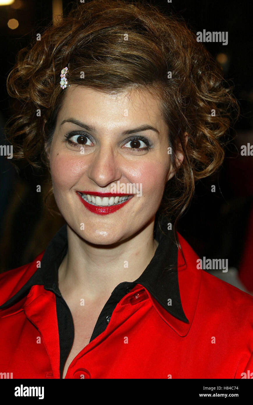 NIA VARDALOS hohe Verbrechen Filmpremiere WESTWOOD LOS ANGELES USA 3. April 2002 Stockfoto