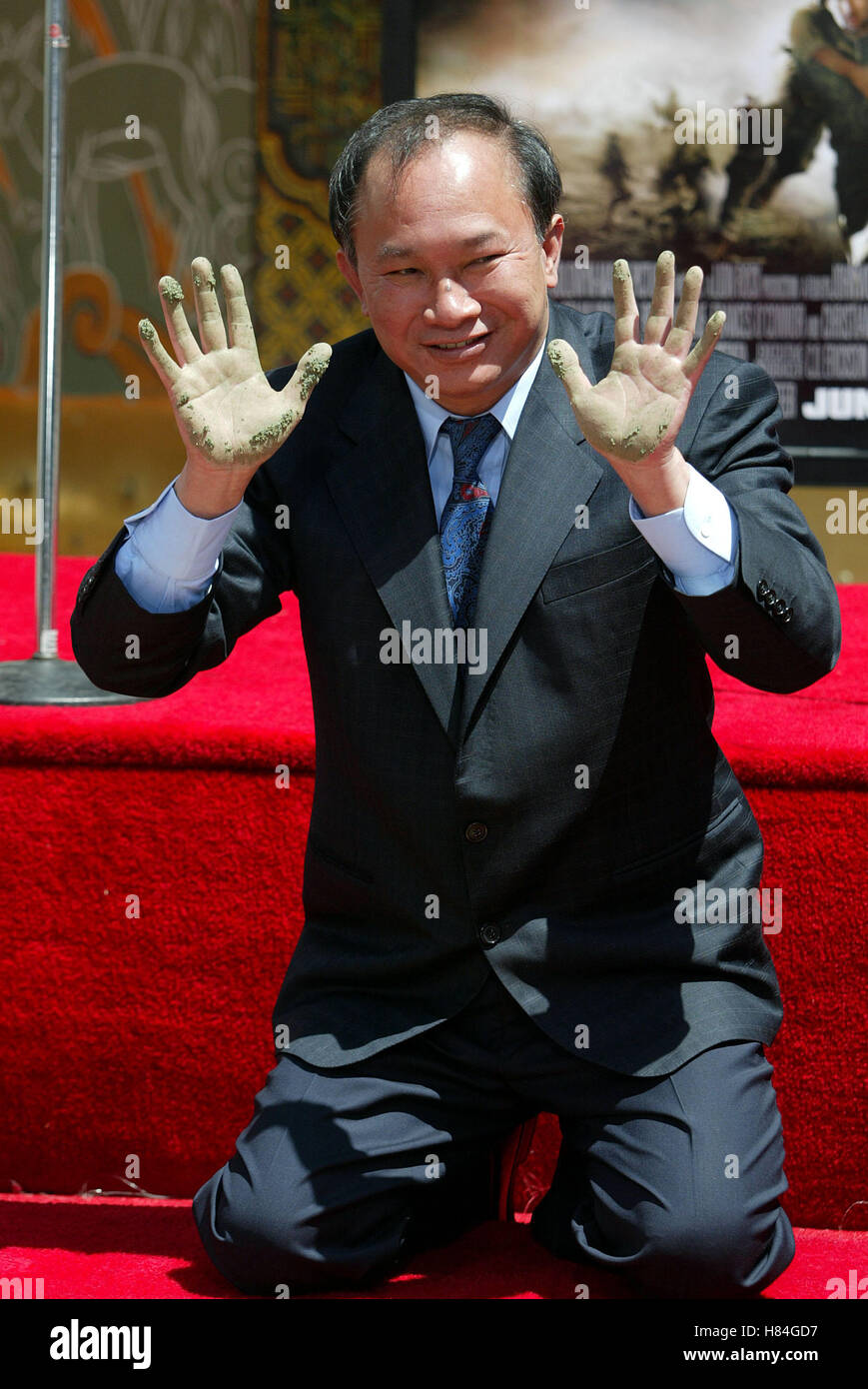 JOHN WOO JOHN WOO HANDABDRÜCKE Zeremonie Manns CHINESE THEATRE
