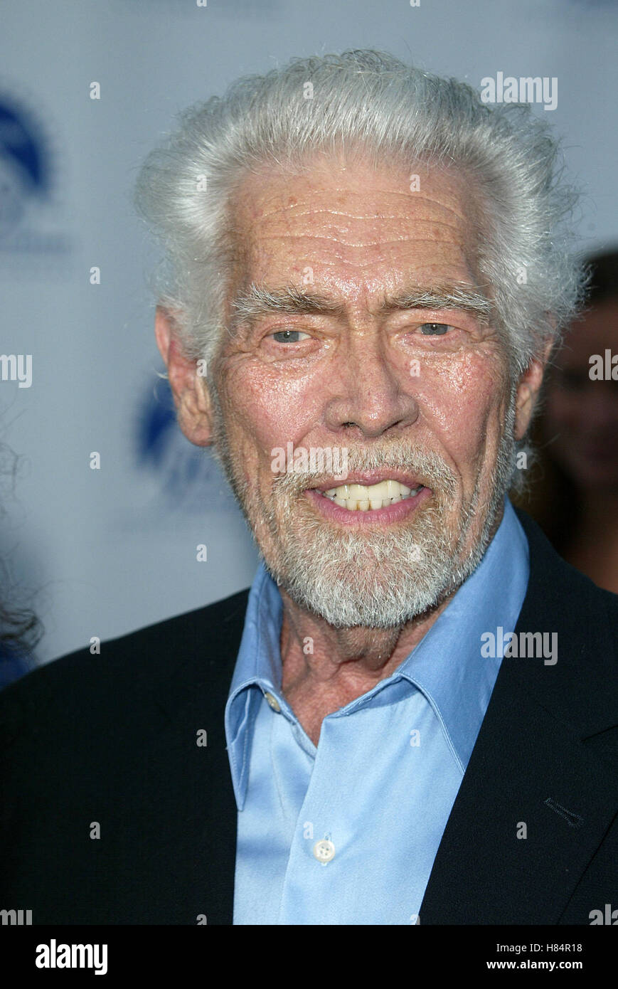 JAMES COBURN 90. Jahrestag größter PARAMOUNT STUDIOS HOLLYWOOD LOS ANGELES USA 14. Juli 2002 Stockfoto