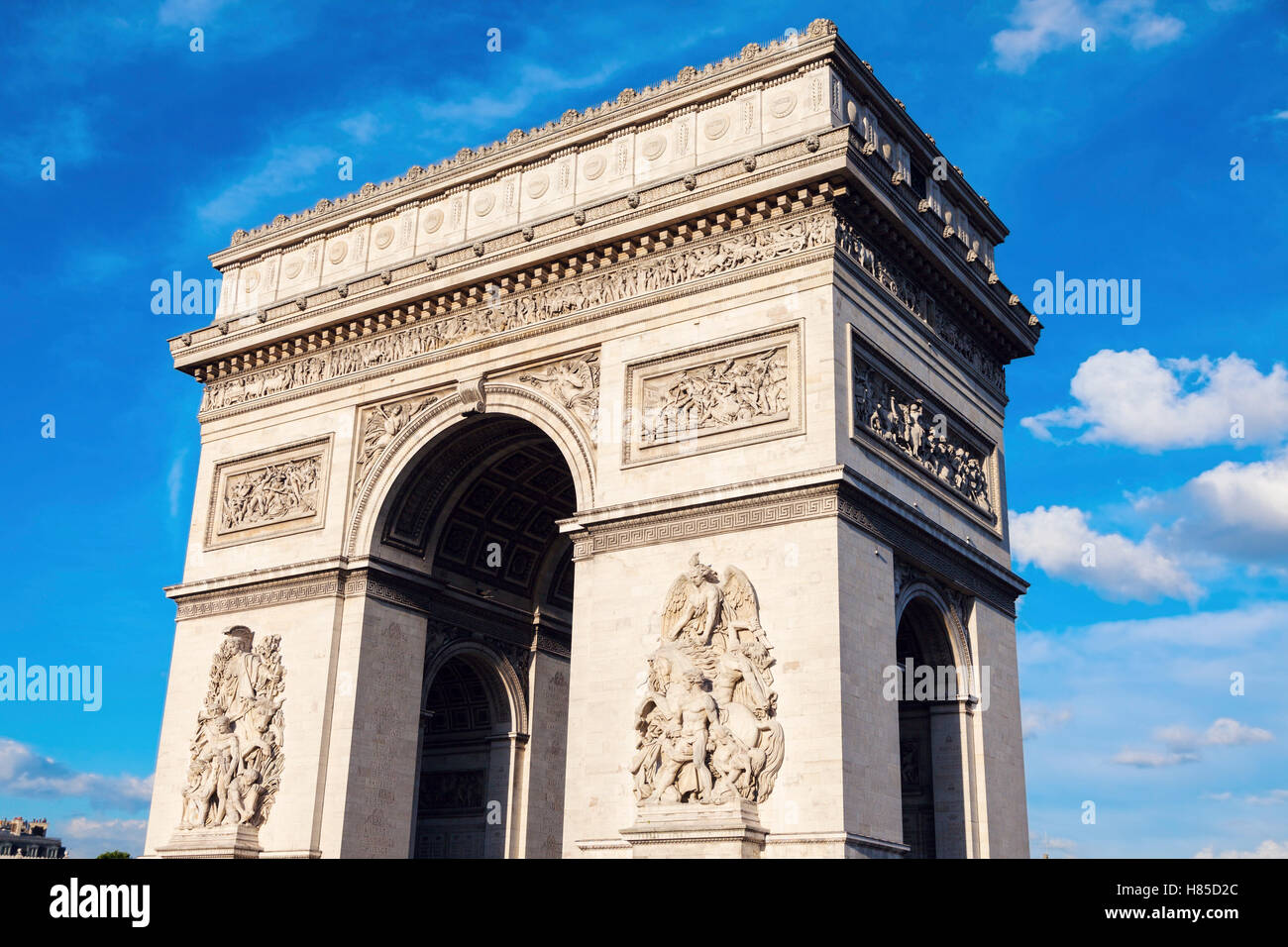 Arc de Triomphe in Paris. Paris, Frankreich Stockfoto