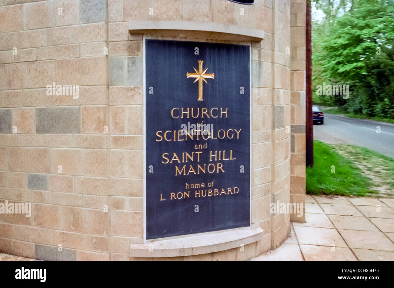 Saint Hill Manor, das britische Hauptquartier der Scientology-Kirche. Stockfoto