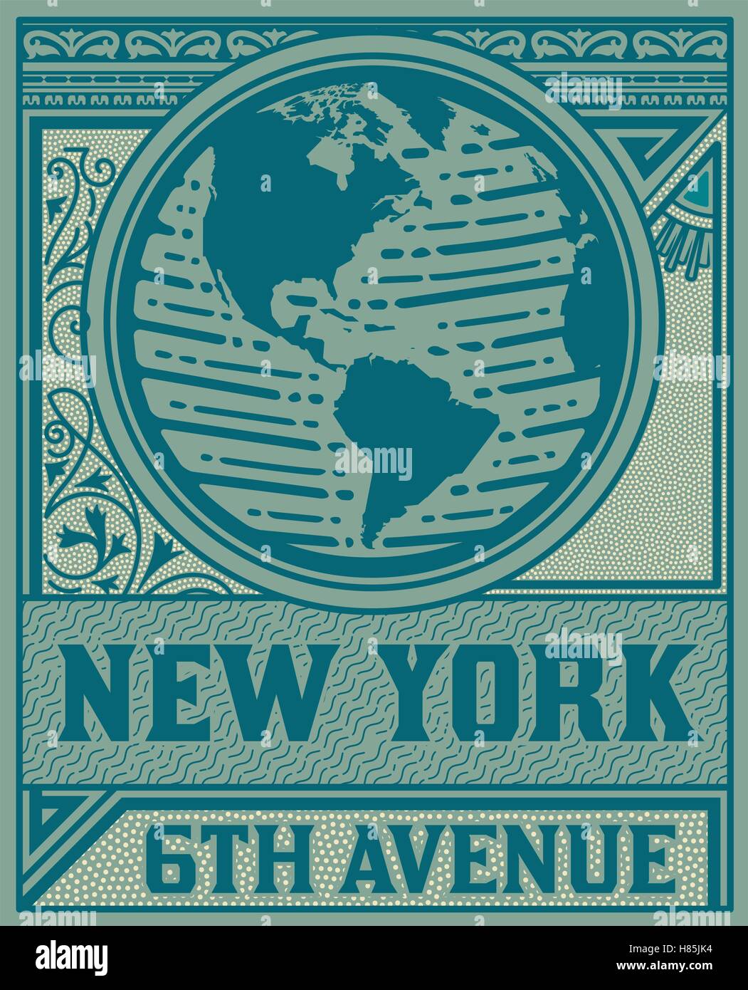 alte Werbung design Stock Vektor