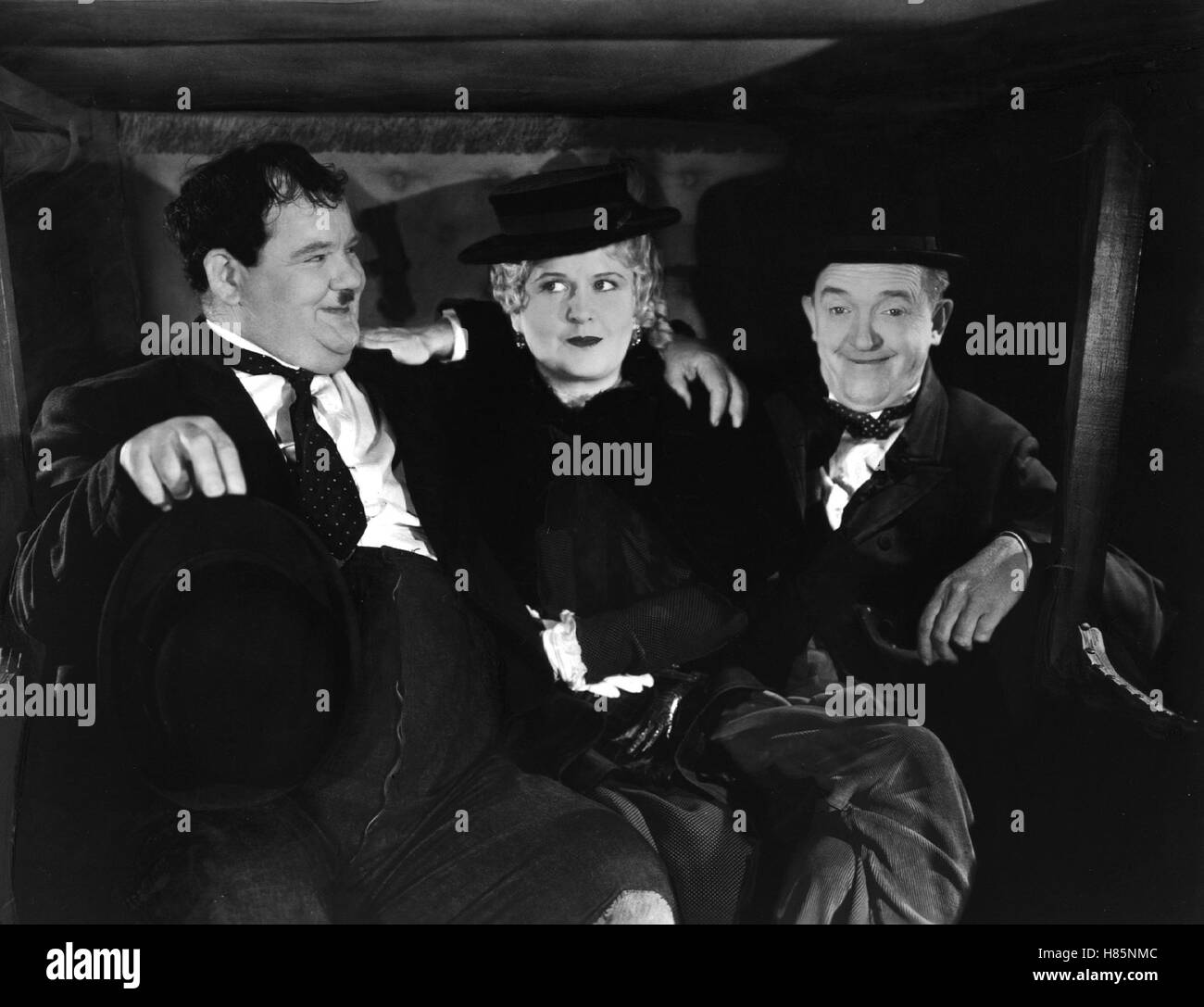 Dick Und Doof Im wilden Westen, s/w (WAY OUT WEST) USA 1937, Regie: James W. Horne, VIVIEN OAKLAND, STAN LAUREL, OLIVER HARDY Stockfoto