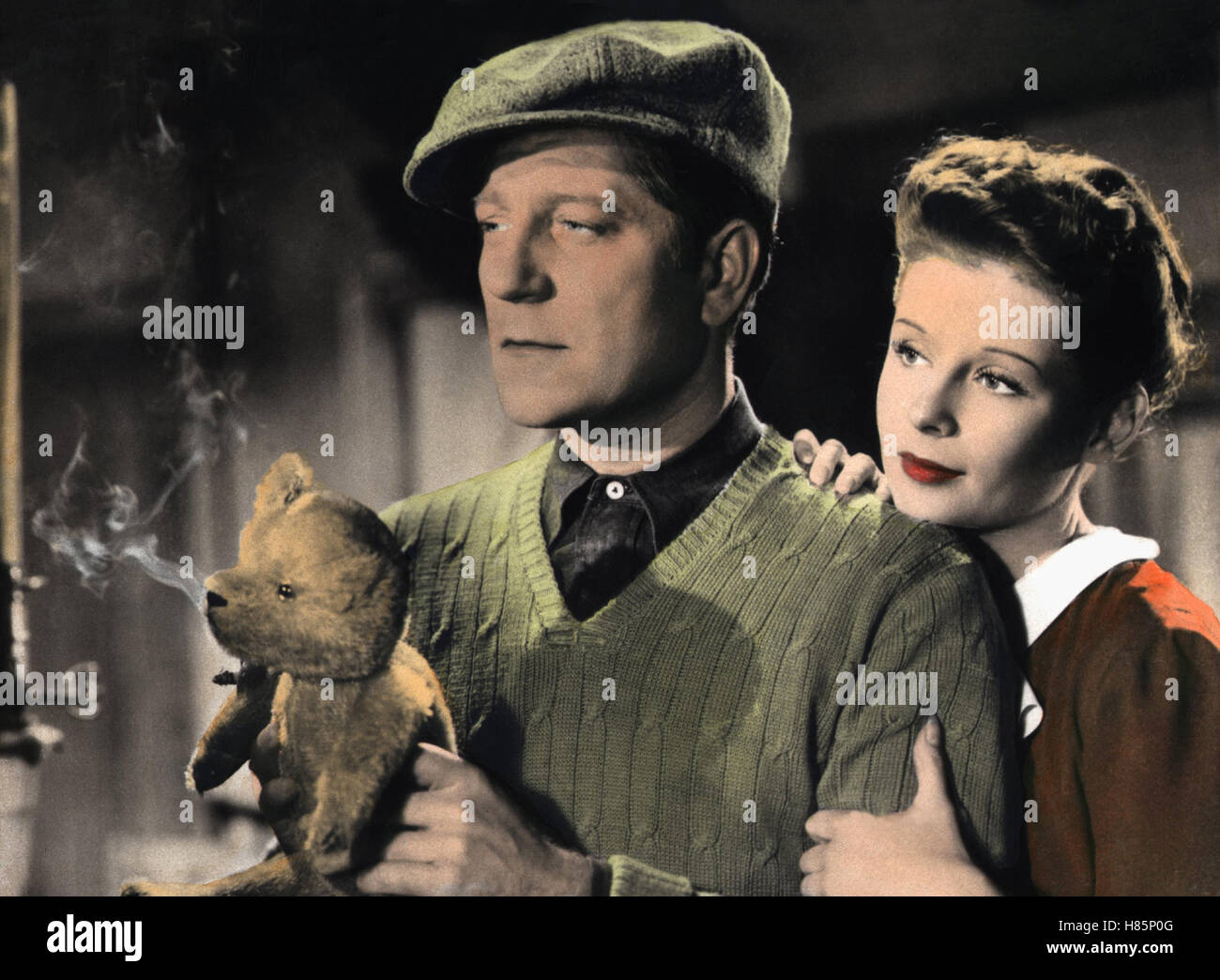 Der Tag Konzzert ein, (LE JOUR SE LEVE) F 1939, Regie: Marcel Carne, JEAN GABIN, JACQUELINE LAURENT, Stichwort: Teddy, Bär Stockfoto