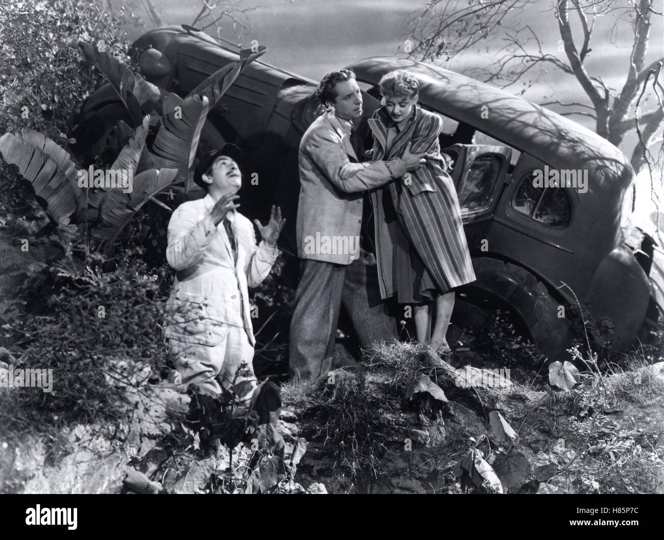 Reise aus der konzentrierte, (NOW VOYAGER) USA 1942 s/w, Regie: Irving Rapper, PAUL HENREID (mi), BETTE DAVIS, Stichwort: Autounfall, Unfallopfer Stockfoto