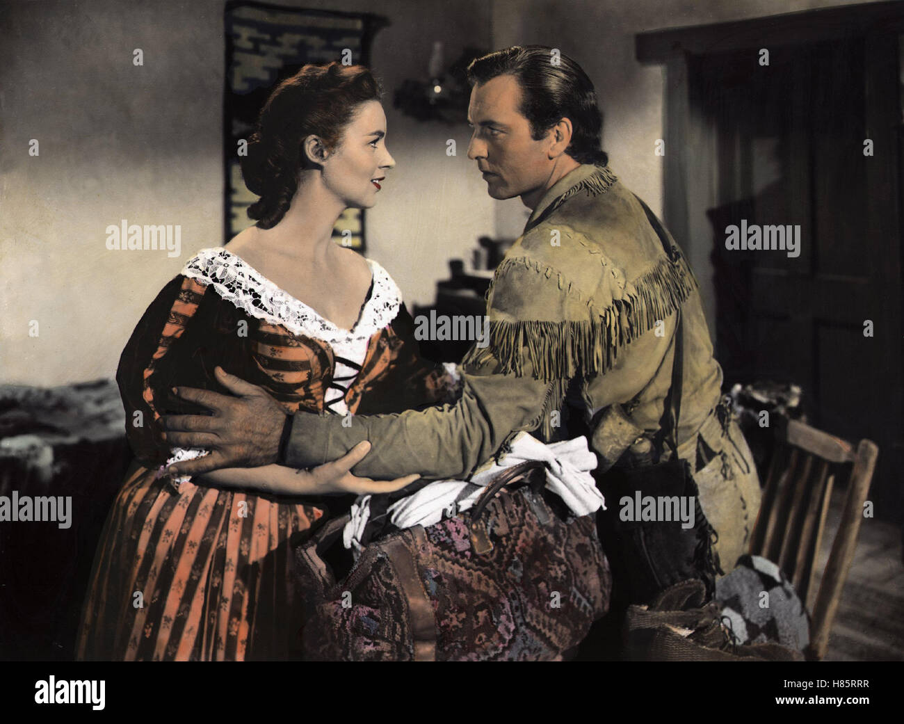 Sein Freund, der Lederstrumpf, (THE PATHFINDER) USA 1952, Regie: Sidney Salkow, HELENA CARTER + GEORGE MONTGOMERY Stockfoto