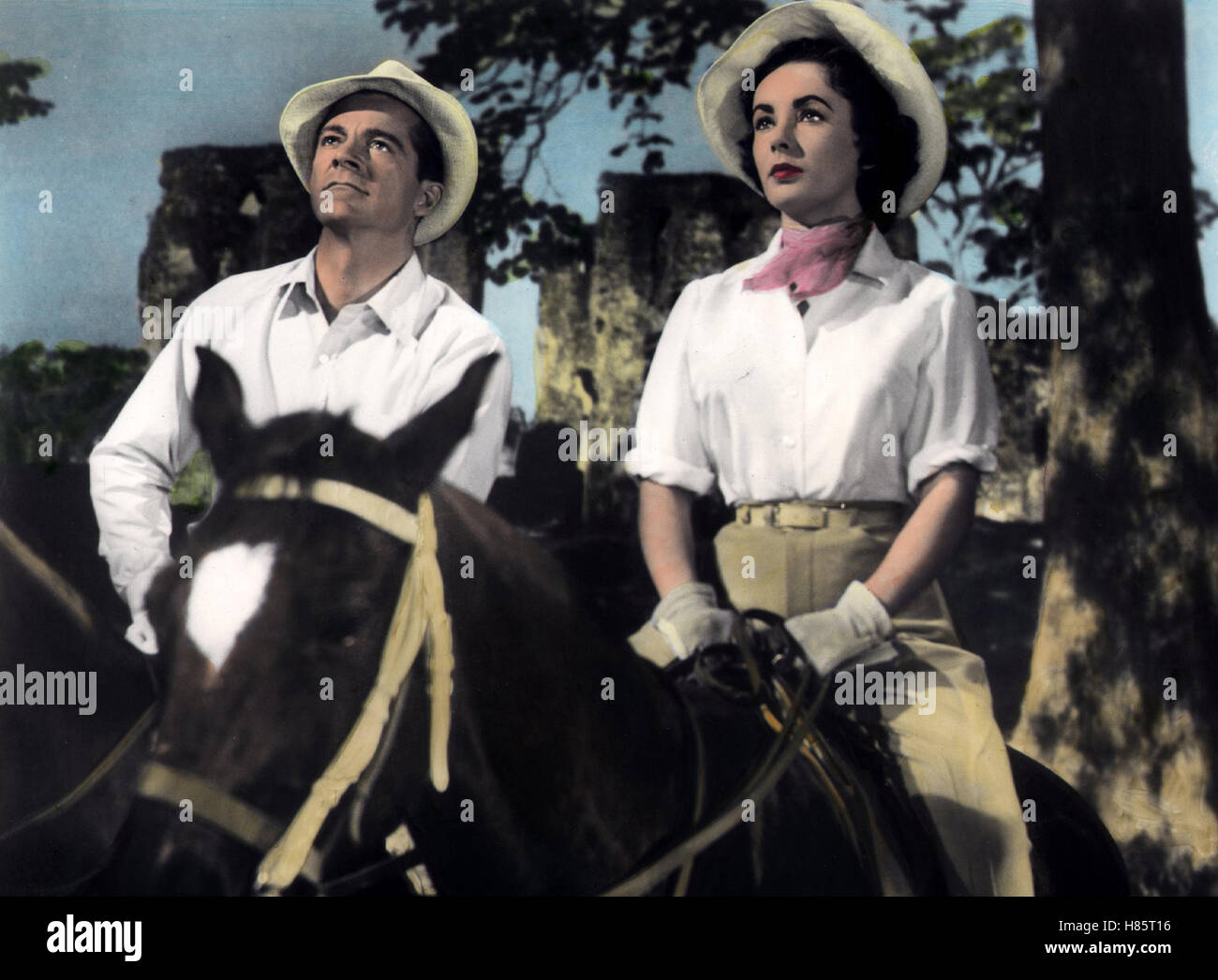 Elefantenpfad (ELEPHANT WALK) USA 1953, Regie: William Dieterle, DANA ANDREWS, ELIZABETH TAYLOR Stockfoto