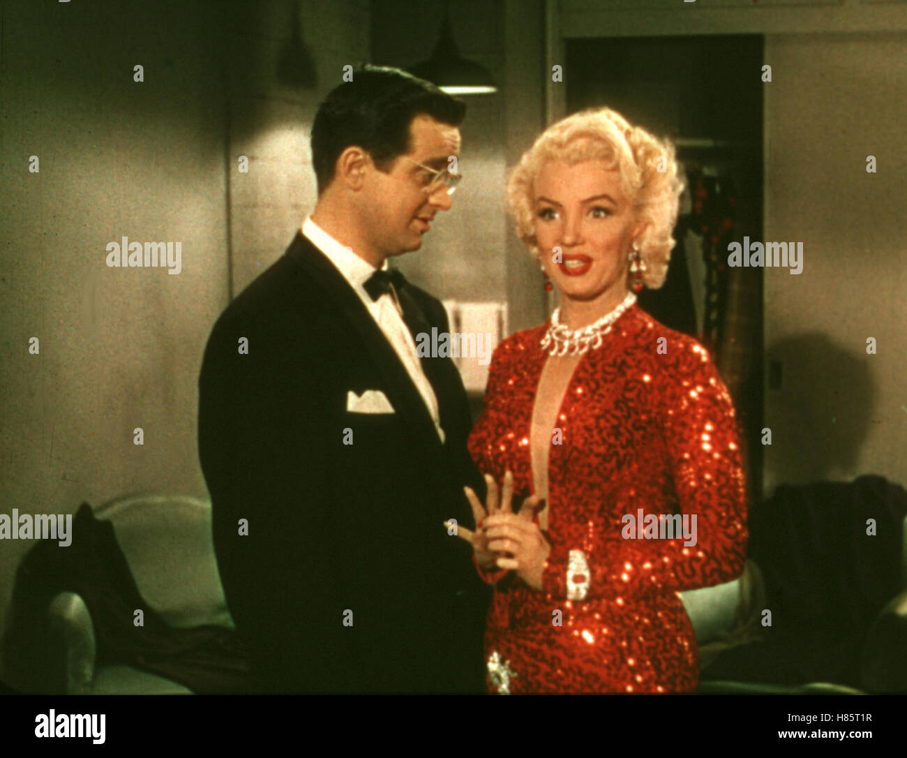 Blondinen Bevorzugt (GENTLEMEN PREFER BLONDES), USA 1953, Regie: Howard Hawks, ELLIOT REID + MARILYN MONROE Stockfoto