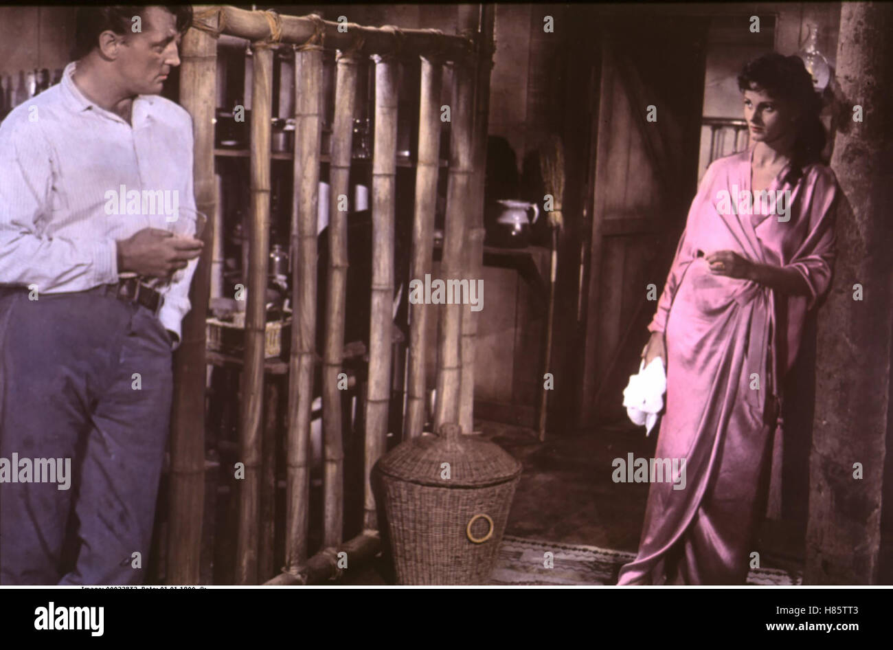 Abgeworfenen Joe, (BANDIDO) USA 1956, Regie: Richard Fleischer, ROBERT MITCHUM, URSULA THIESS Stockfoto