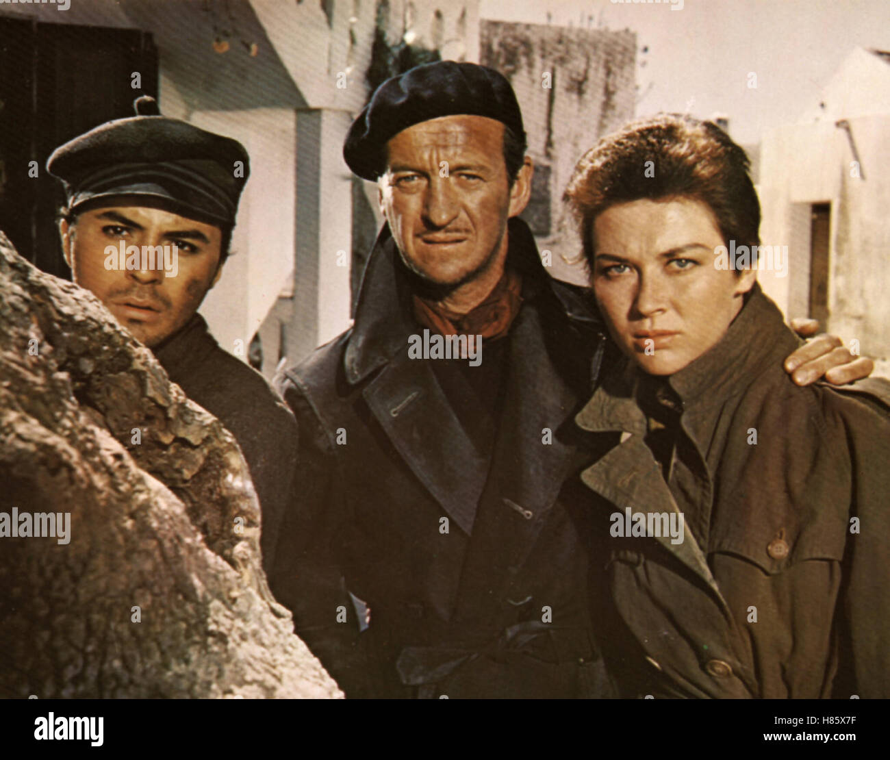 Sterben Kanonen von Navarone (THE GUNS OF NAVARONE) GB 1960, Regie: Jack Lee Thompson, JAMES DARREN, DAVID NIVEN + GIA SCALA Stockfoto