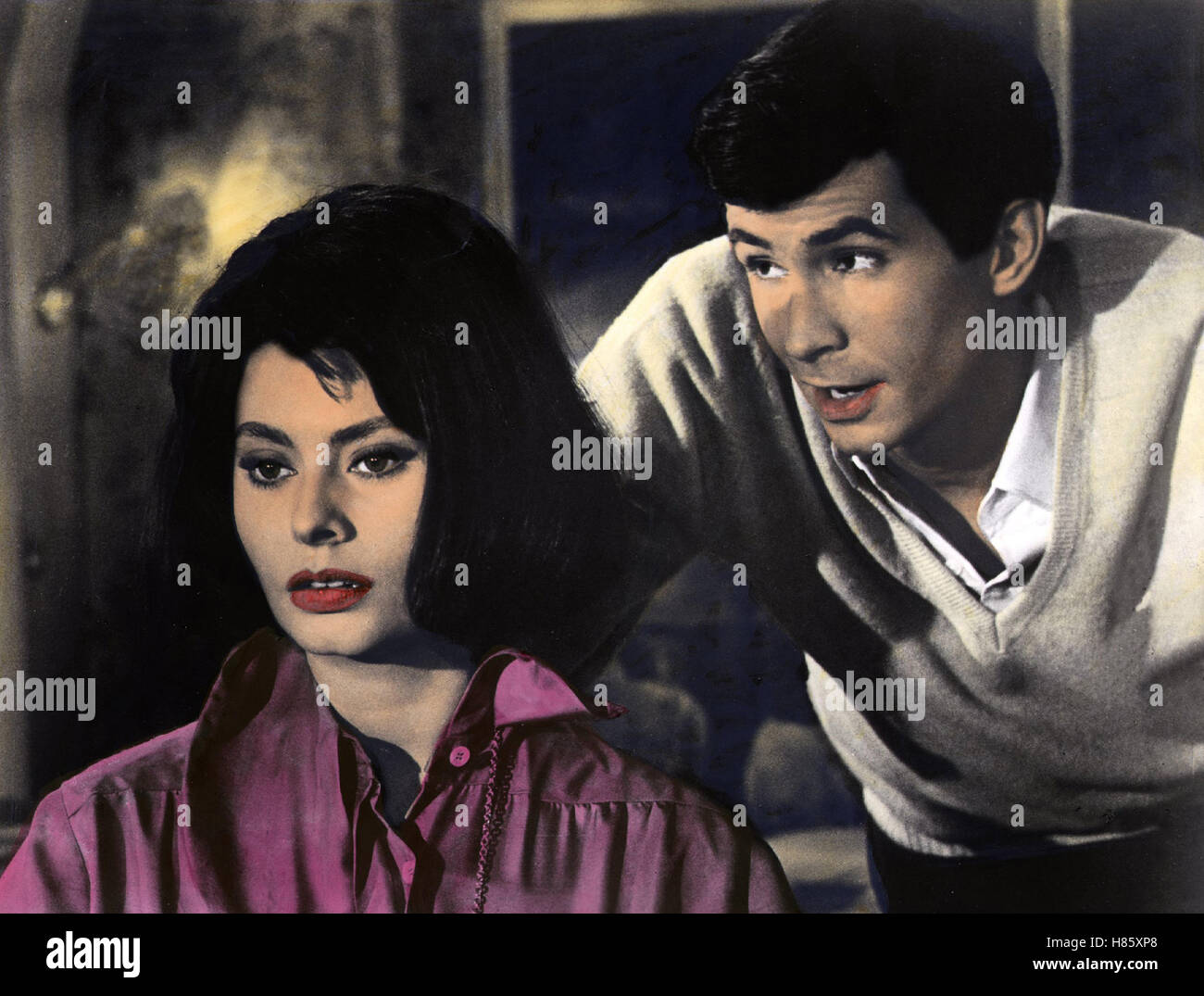 Dritte Dimension, (LE COUTEAU DANS LA PLAIE) sterben F-IT 1962, Regie: Anatole Litvak, SOPHIA LOREN, ANTHONY PERKINS Stockfoto