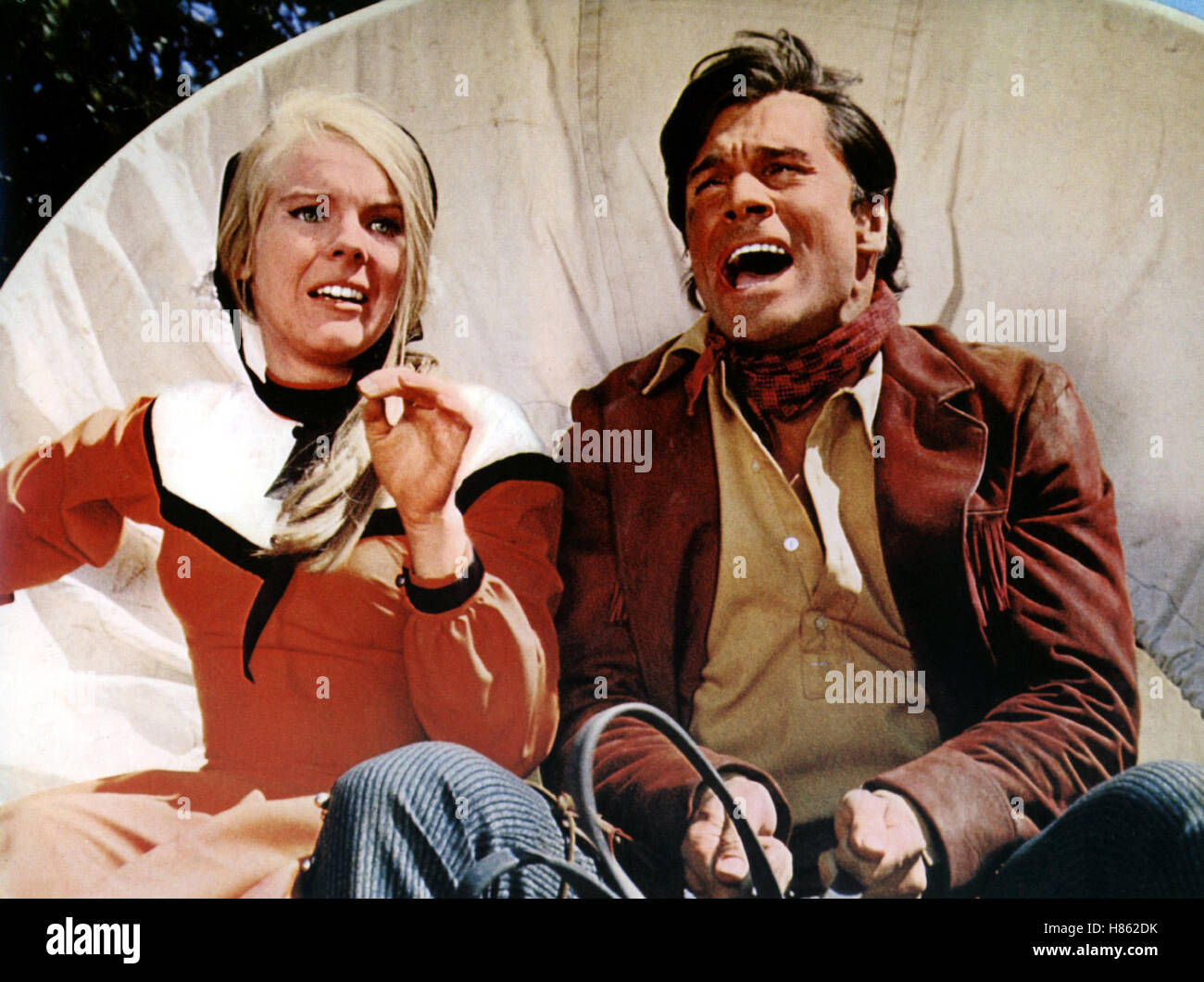 Fahr Zur Hölle, Gringo, (LAND Raider) USA 1969, Regie: Nathan Juran, ARLENE DAHL, GEORGE MAHARIS, Stichwort: Kutschbock Stockfoto