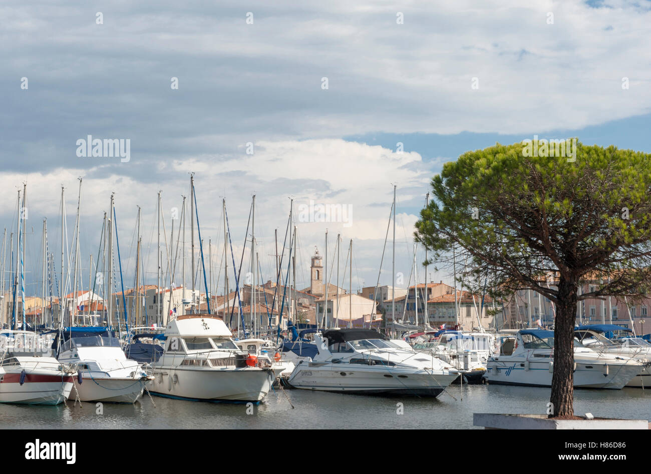 Mit ihren malerischen Kais und Kanälen heißt Martigues oft das "Venedig der Provence", Frankreich Stockfoto