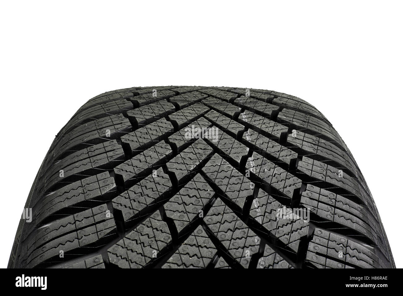 Auto Reifen isolierten auf weißen Hintergrund Stockfoto