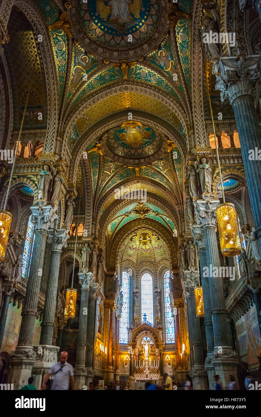 Lyon Kathedrale gewidmet St. Johannes des Täufers Stockfoto
