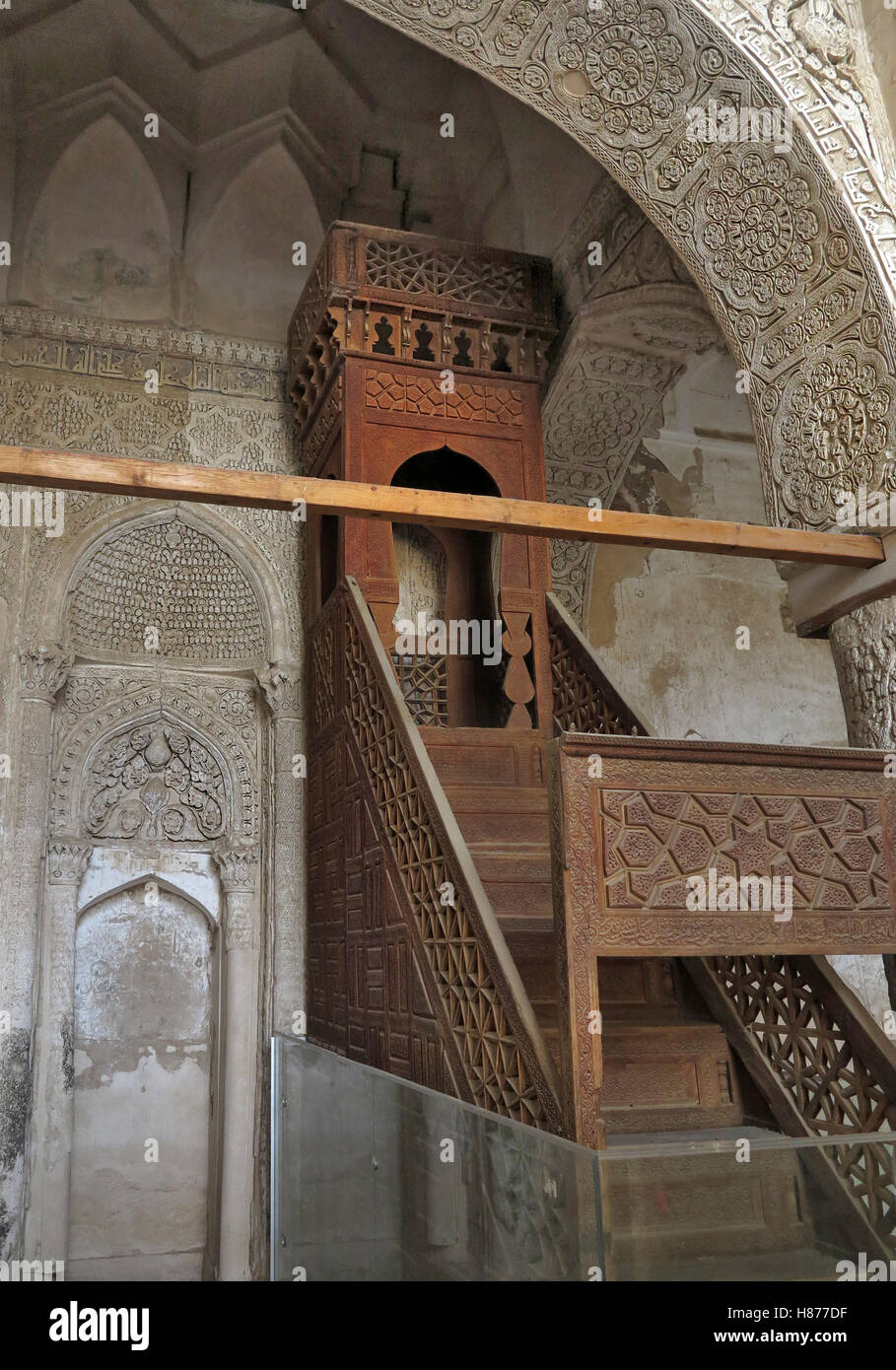Innenansicht des Masjidi Jameh Moschee Ardistan im Iran Stockfoto