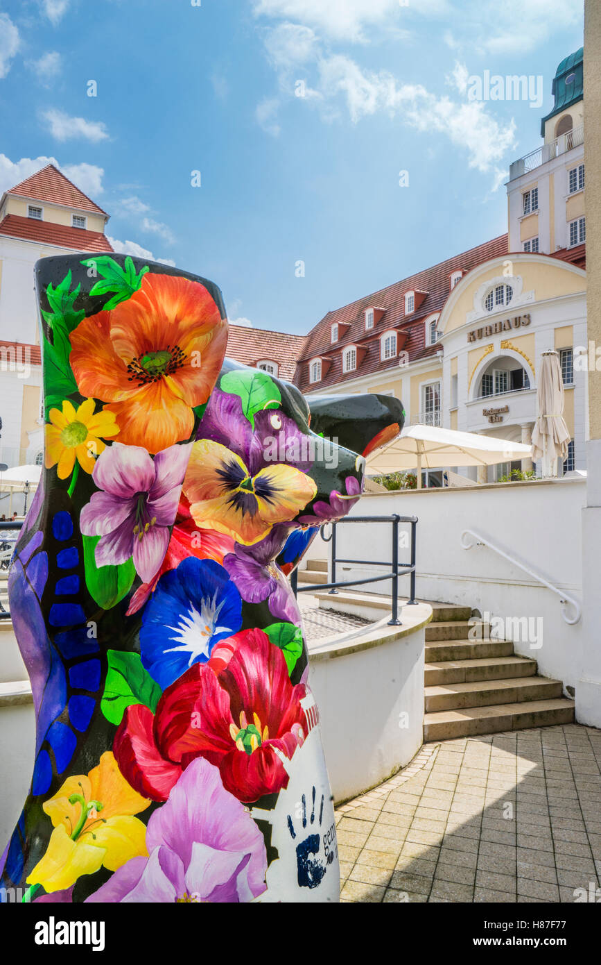 blüht auf im Binz Kurhaus auf der Insel Rügen, Mecklenburg-Vorpommern, Deutschland Stockfoto