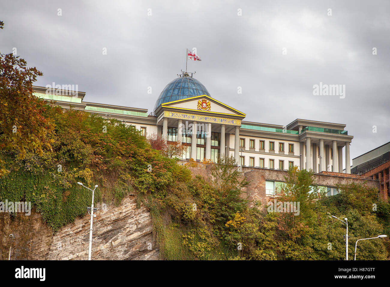 Tiflis (Tbilissi), Georgien, 6. November 2016: die offizielle Residenz der georgische Präsident Mikheil Saakashvili in Tiflis, Republik von Geo Stockfoto