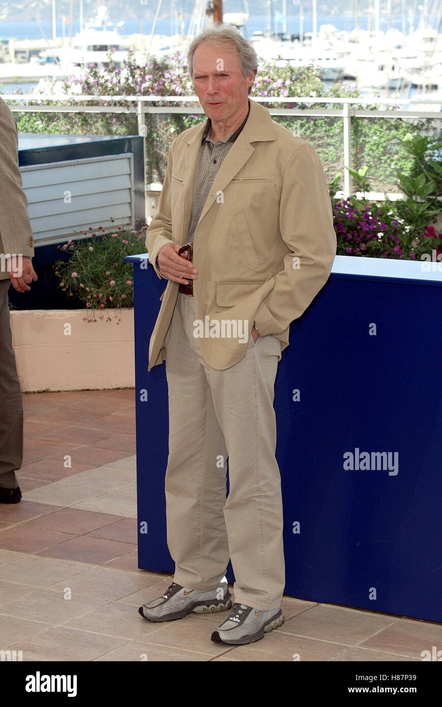 CLINT EASTWOOD CANNES FILM FESTIVAL CANNES Frankreich 23. Mai 2003 Stockfoto