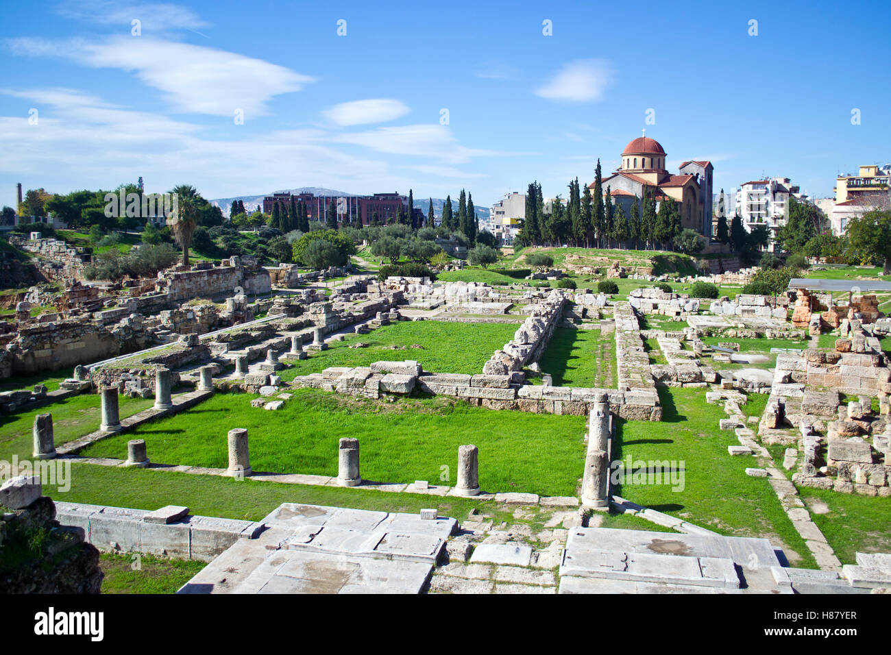 alten Friedhof Kerameikos Athen Griechenland Stockfoto