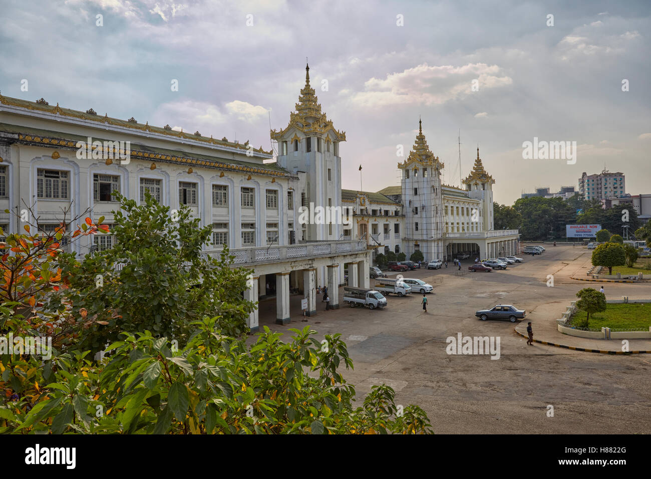 Hauptbahnhof, Yangon, Myanmar (Birma), Südostasien Stockfoto