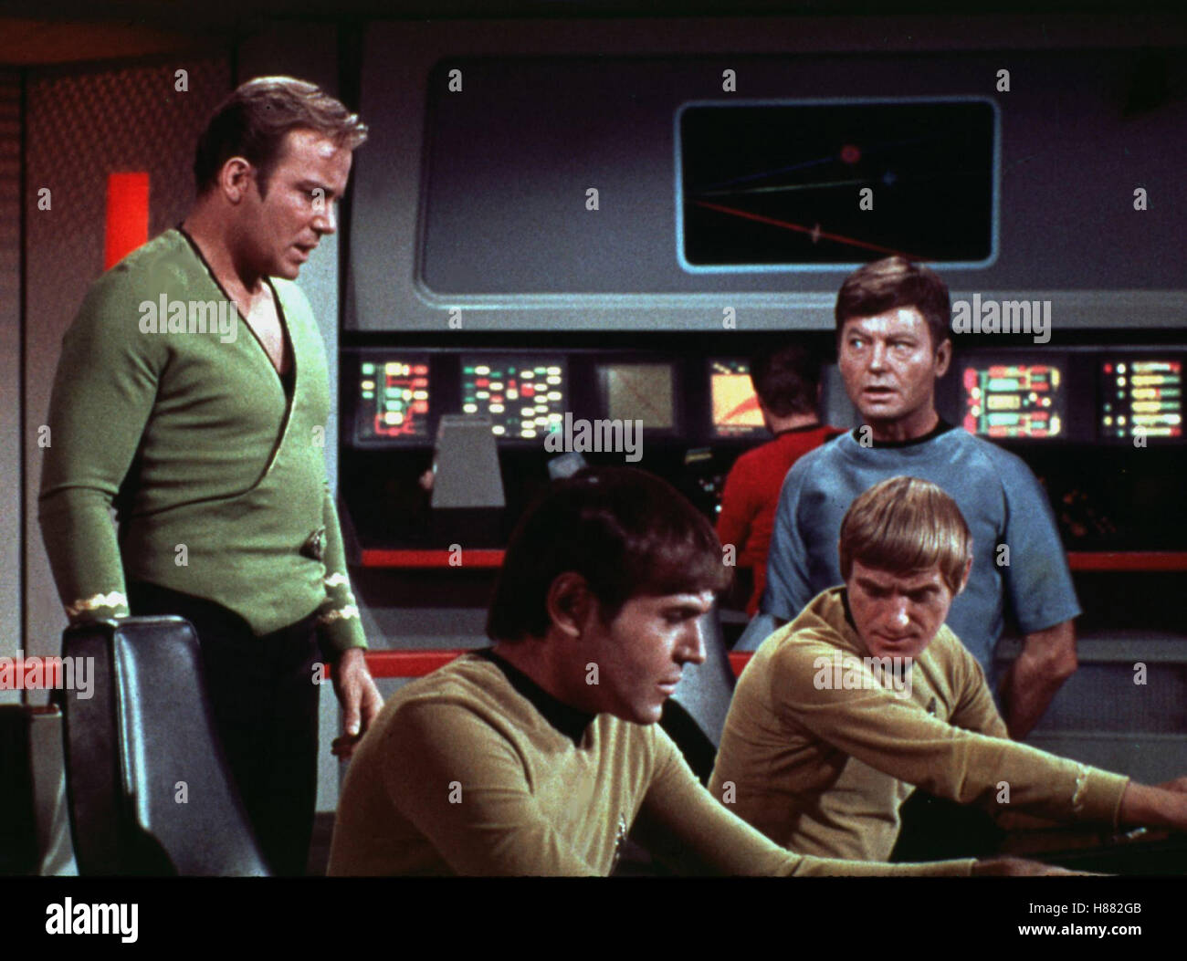 Star Trek - Der Film (THE MOTION PICTURE) USA 1978, Regie: Robert Wise, WILLIAM SHATNER (li), JAMES DOOHAN (2.v.li), DeFOREST KELLEY (Hallo re), Stichwort: Raumschiff Stockfoto