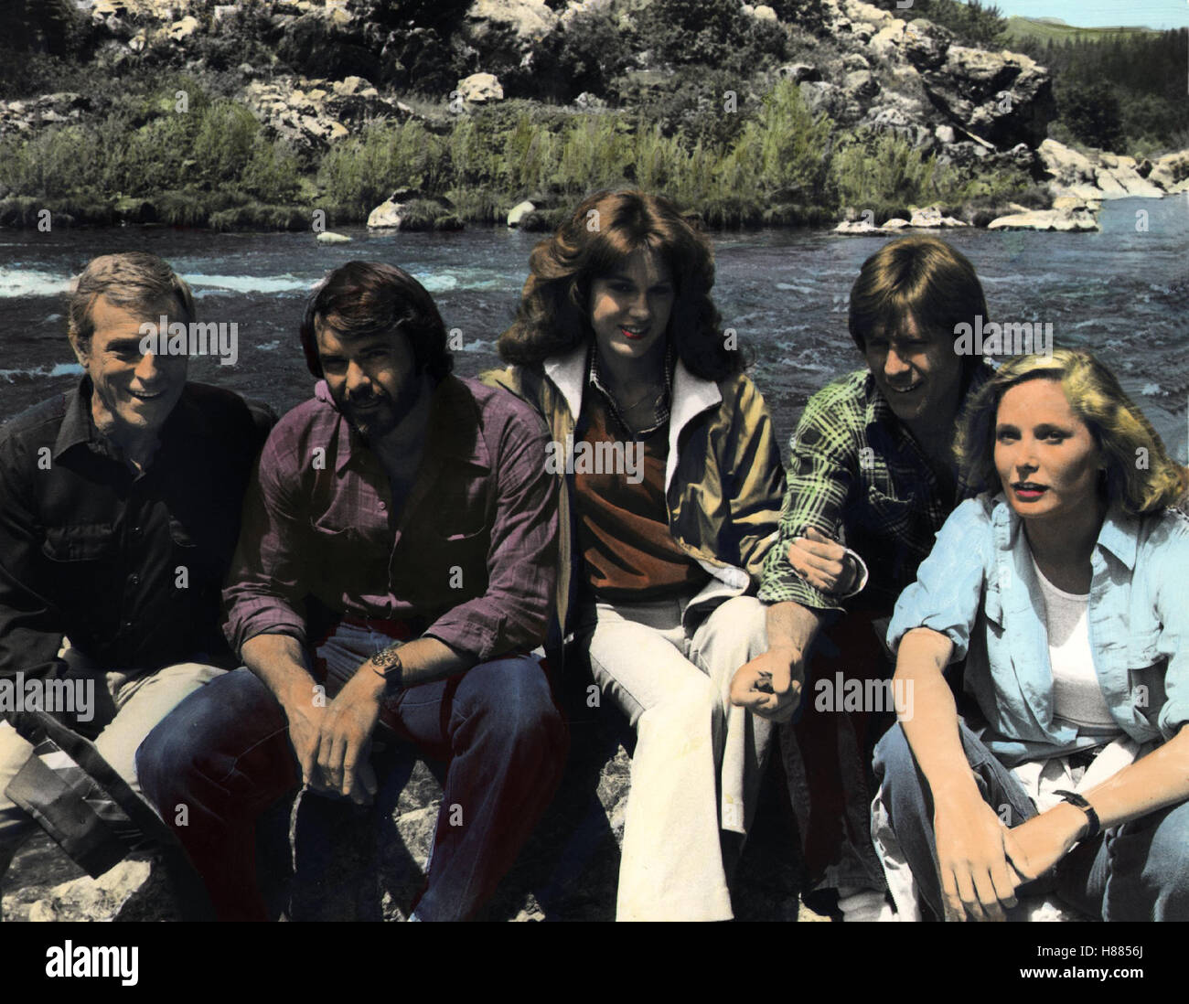 Höllenfluß der Angst, (KILLING Hells Gate) TVM USA 1981, Regie: Jerry Jameson, PAUL BURKE, ROBERT URICH, LEE PURCELL, JOEL HIGGINS, DEBORAH RAFFIN, Stichwort: Freizeit-Abenteuer Stockfoto