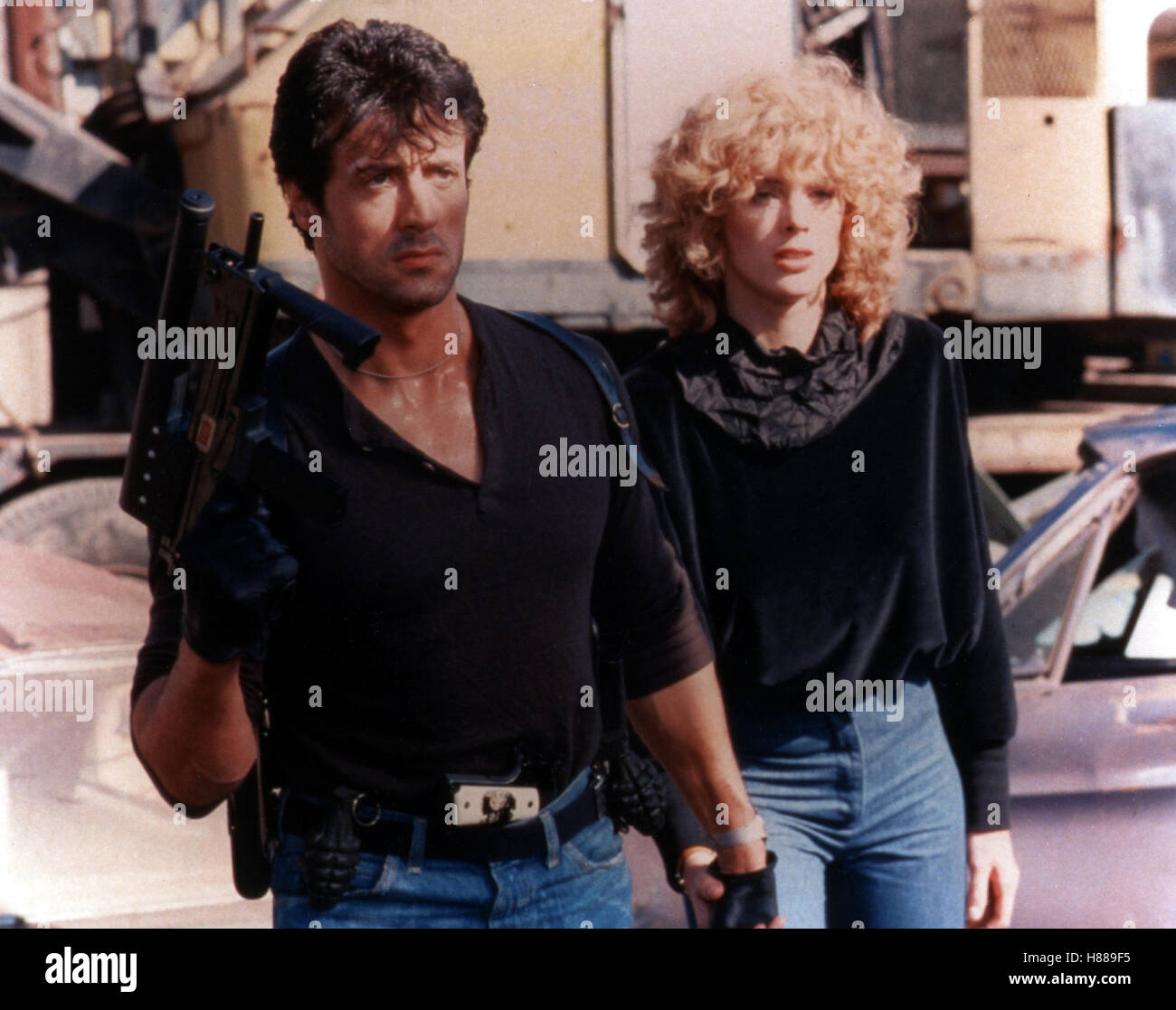 Die City-Cobra (COBRA) USA 1986, Regie: George Pan Cosmatos, SYLVESTER STALLONE, BRIGITTE NIELSEN, Stichwort: MP, MP Stockfoto