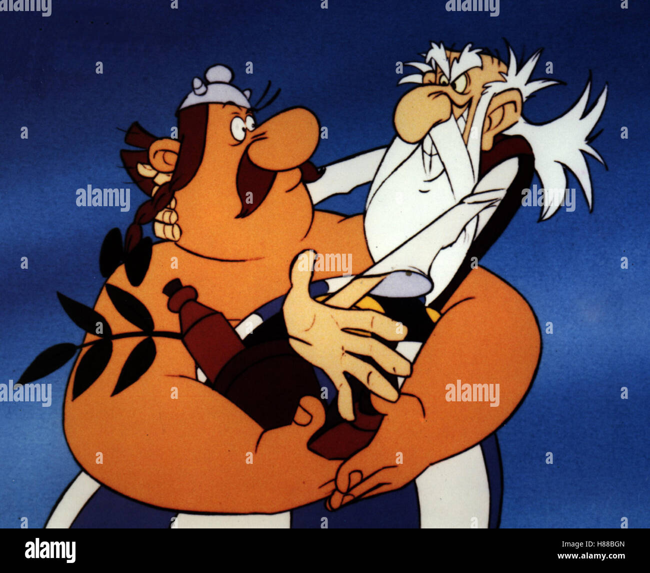 Asterix - Operation Hinkelstein (ASTERIX ET LE COUP DE MENHIR) F 1988, Regie: Philippe Grimond, OBELIX + MIRACULIX- Stockfoto