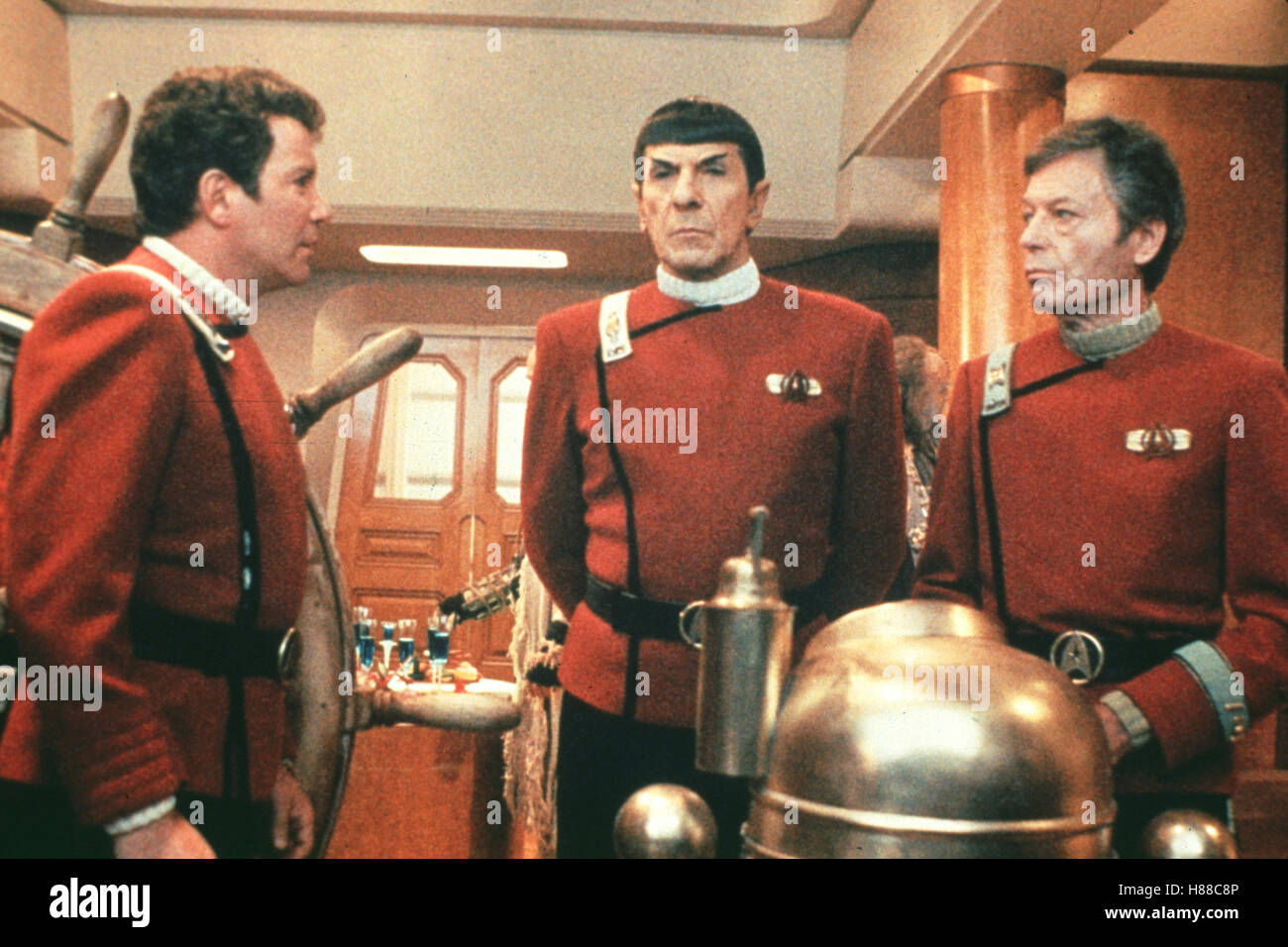 Star Trek V - bin Rande des Universums, (STAR TREK V - THE FINAL FRONTIER) USA 1989, Regie: William Shatner, WILLIAM SHATNER, LEONARD NIMOY, DeFOREST KELLEY, Stichwort: einheitliche Stockfoto